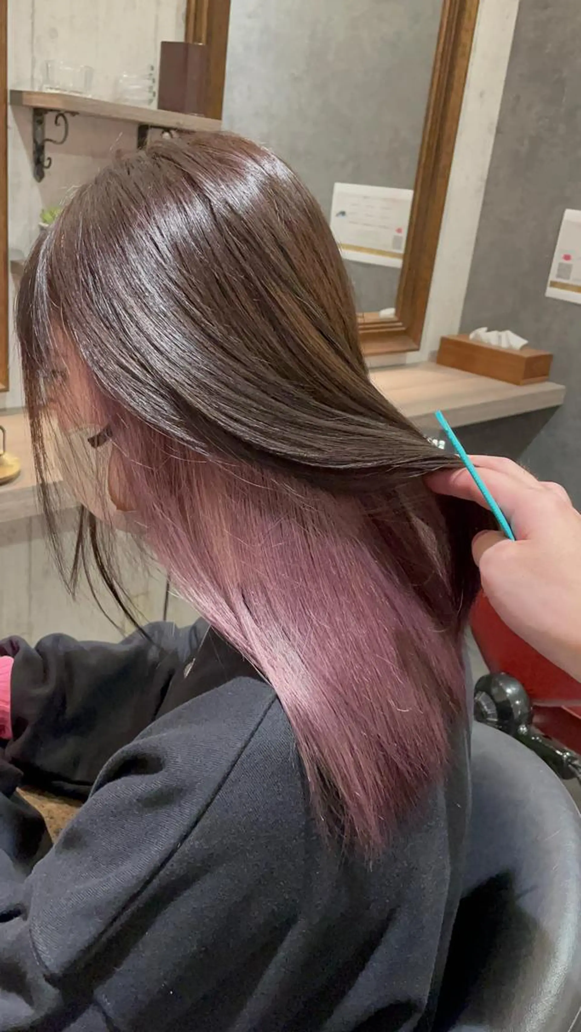 ミディアム カラー ラベンダーカラー ヘアカラー Wataru 髪質改善カラー💎のヘアスタイル