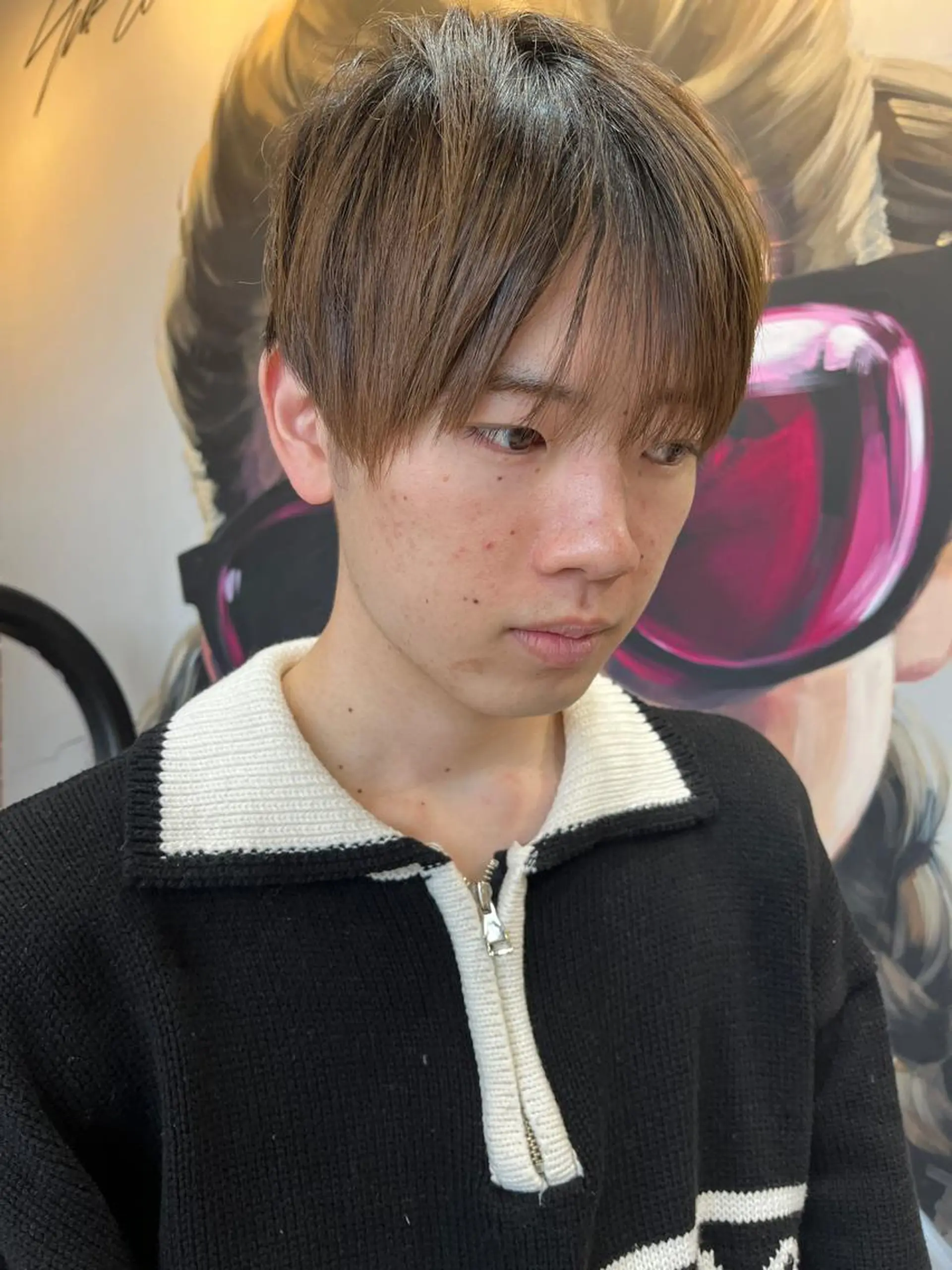 ショート カラー パーマ ヘアアレンジ メンズ キッズ ネイル マツエク・マツパ アイブロウ メンズブリーチ メンズハイライト メンズインナーカラー メンズ韓国風 ブリーチ 久木原 ゆりのヘアスタイル