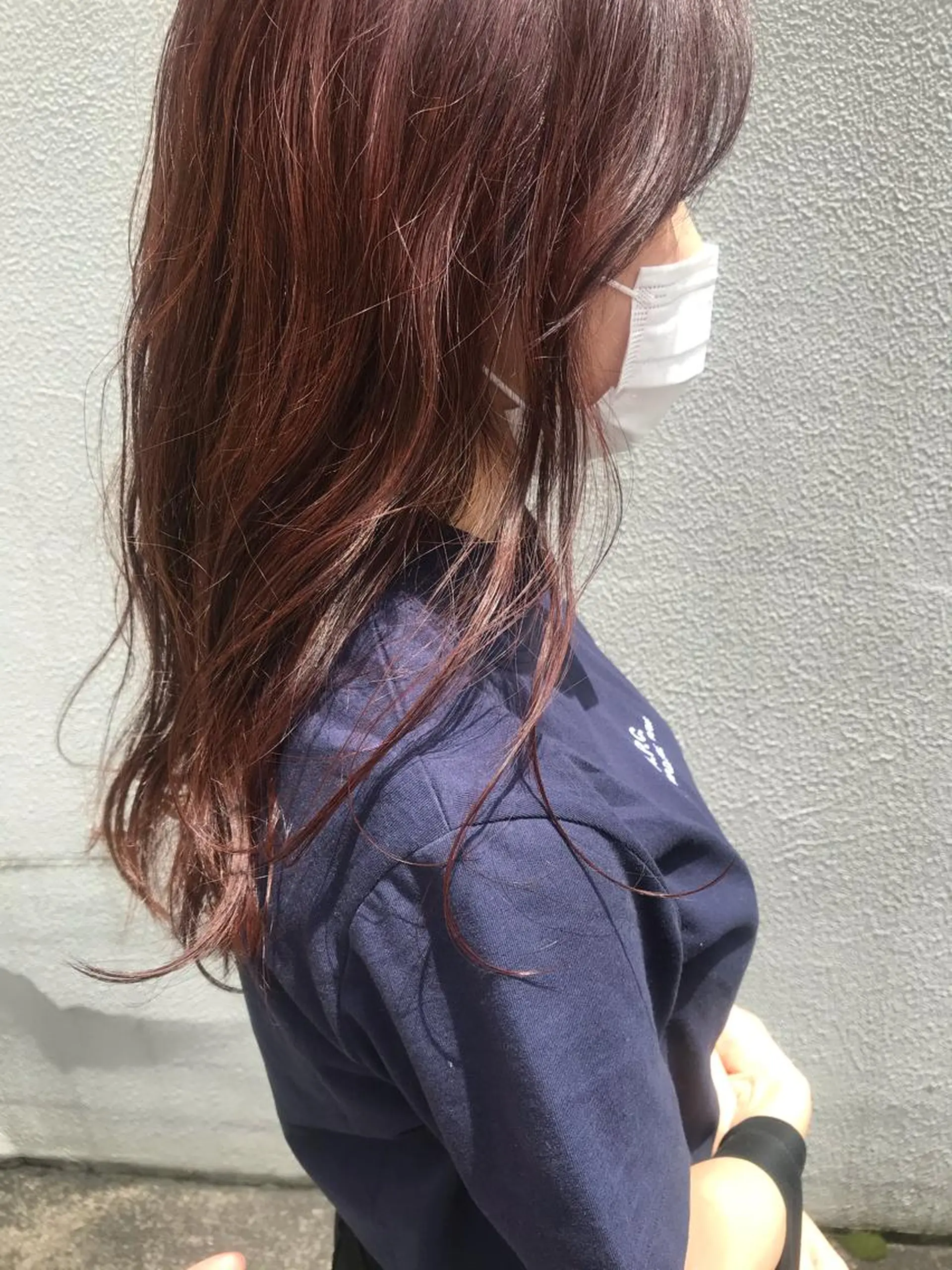 ロング ヘアカラー トリートメント さの あやねのヘアスタイル