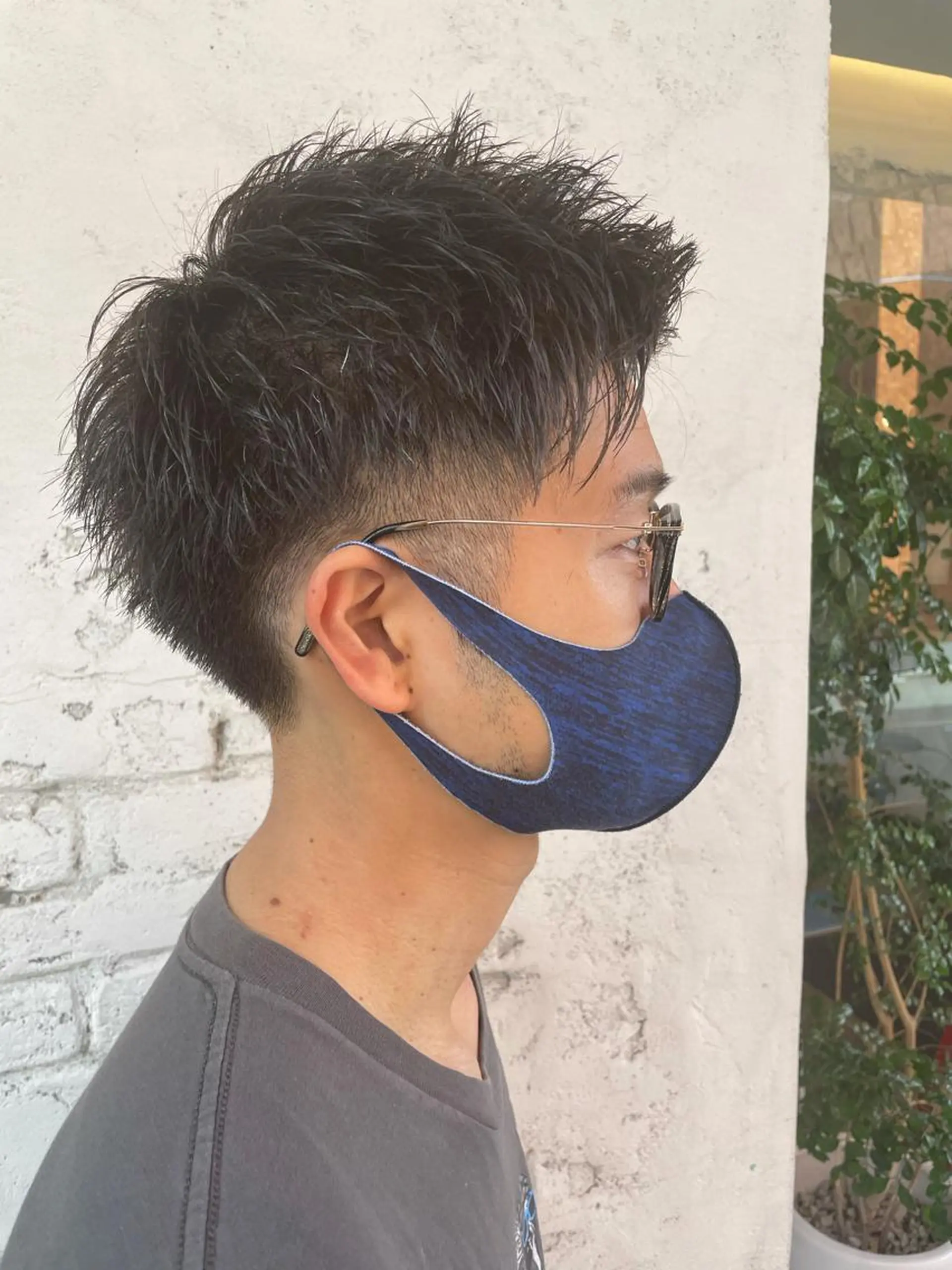 メンズ アップバング 刈り上げ 柳内 崚平のヘアスタイル