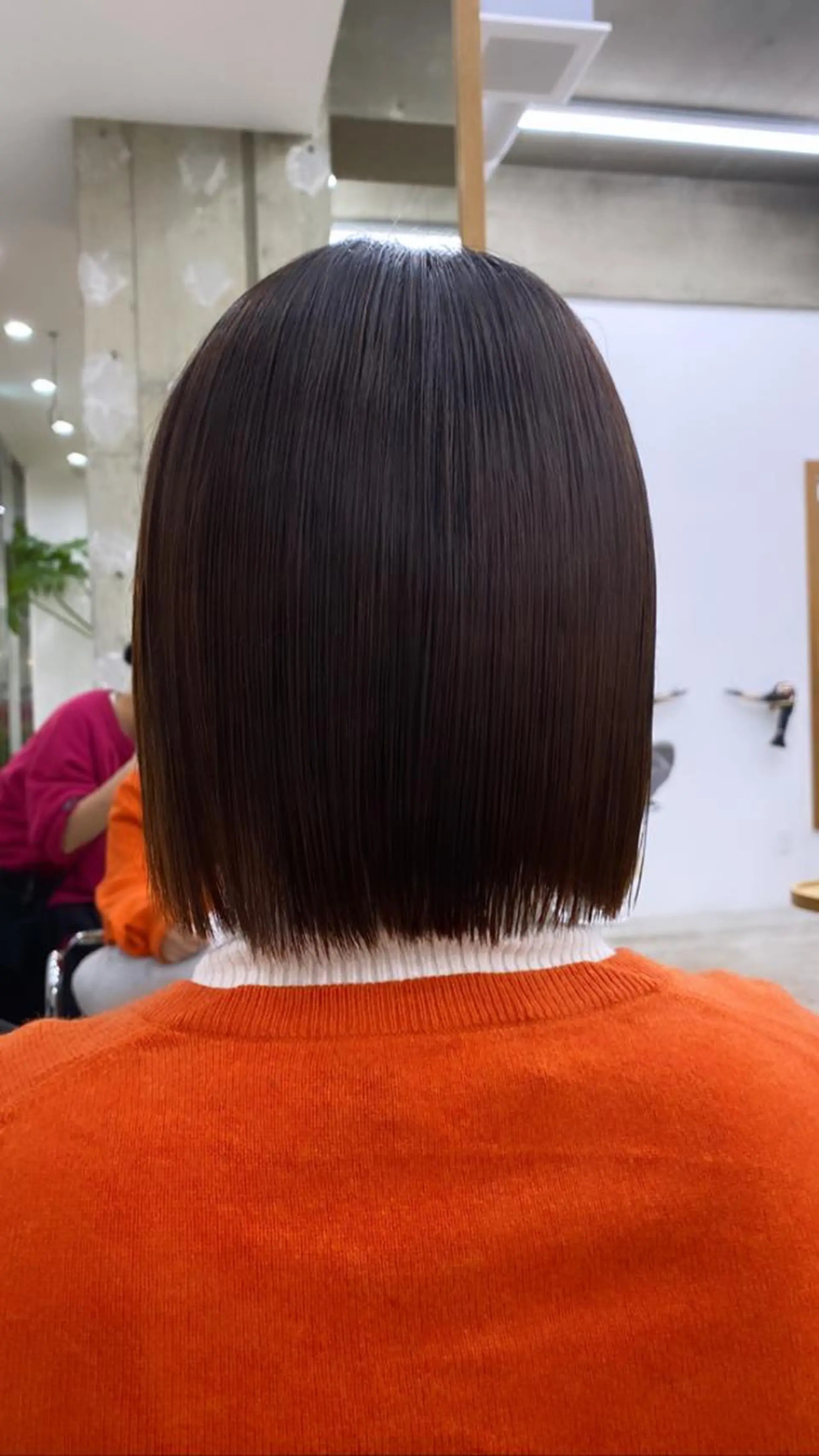 ショート パーマ ボブ 縮毛矯正 KVELL ユナのヘアスタイル