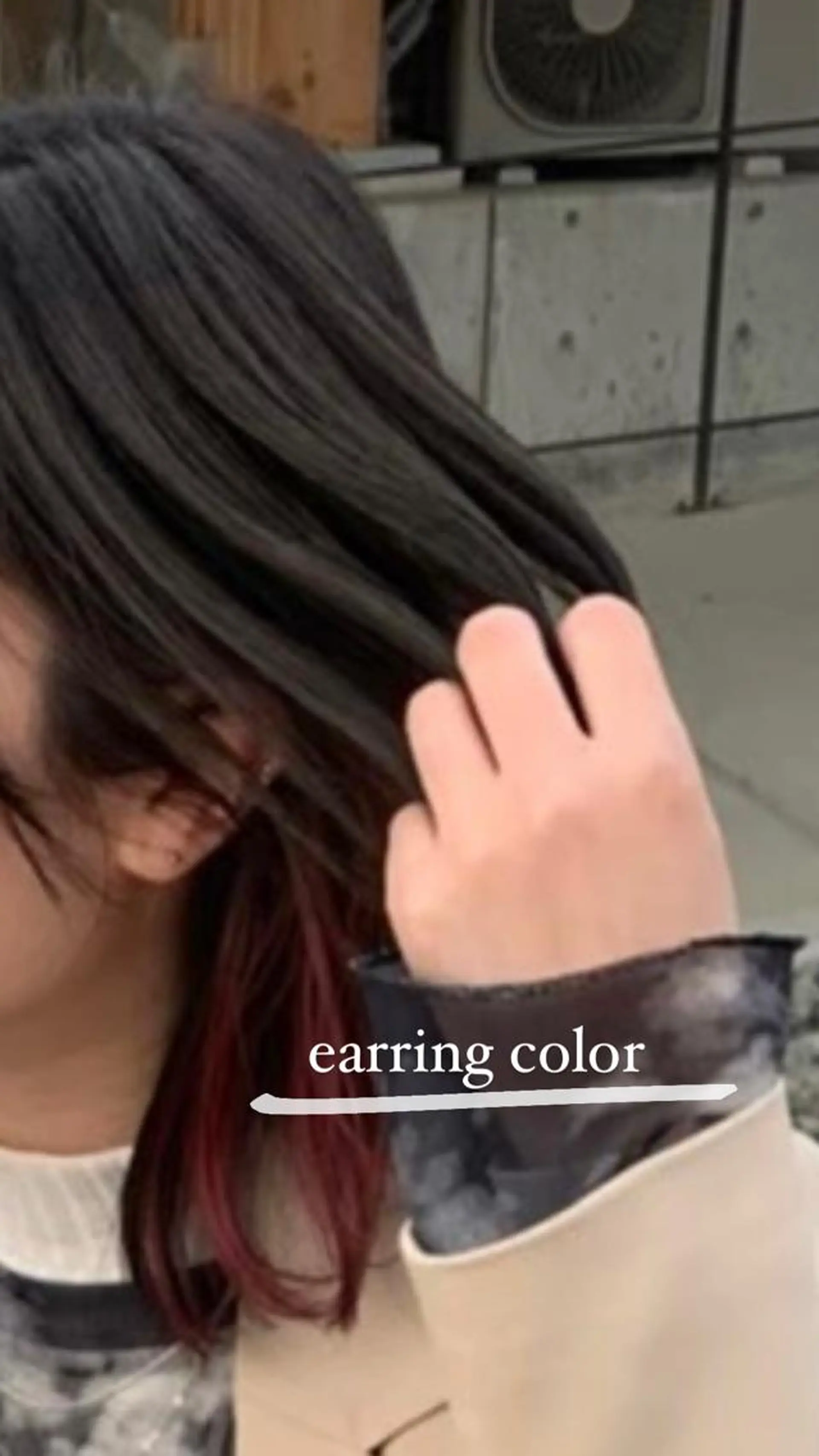 ミディアム カラー 堀口 鈴花のヘアスタイル