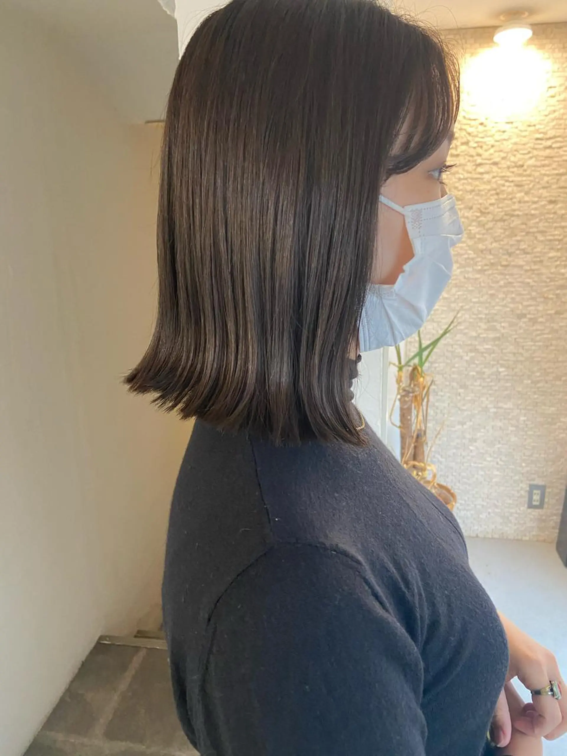 ミディアム カラー ヘアアレンジ アッシュ SALOWIN恵比寿所属・ヘッドスパで脳を 整える✨chacoのヘアスタイル
