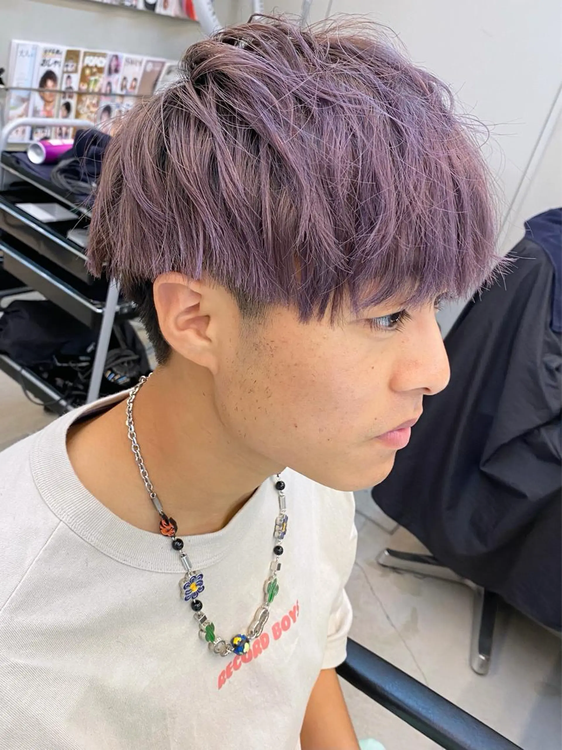 ショート カラー メンズ 岡野 静華のヘアスタイル