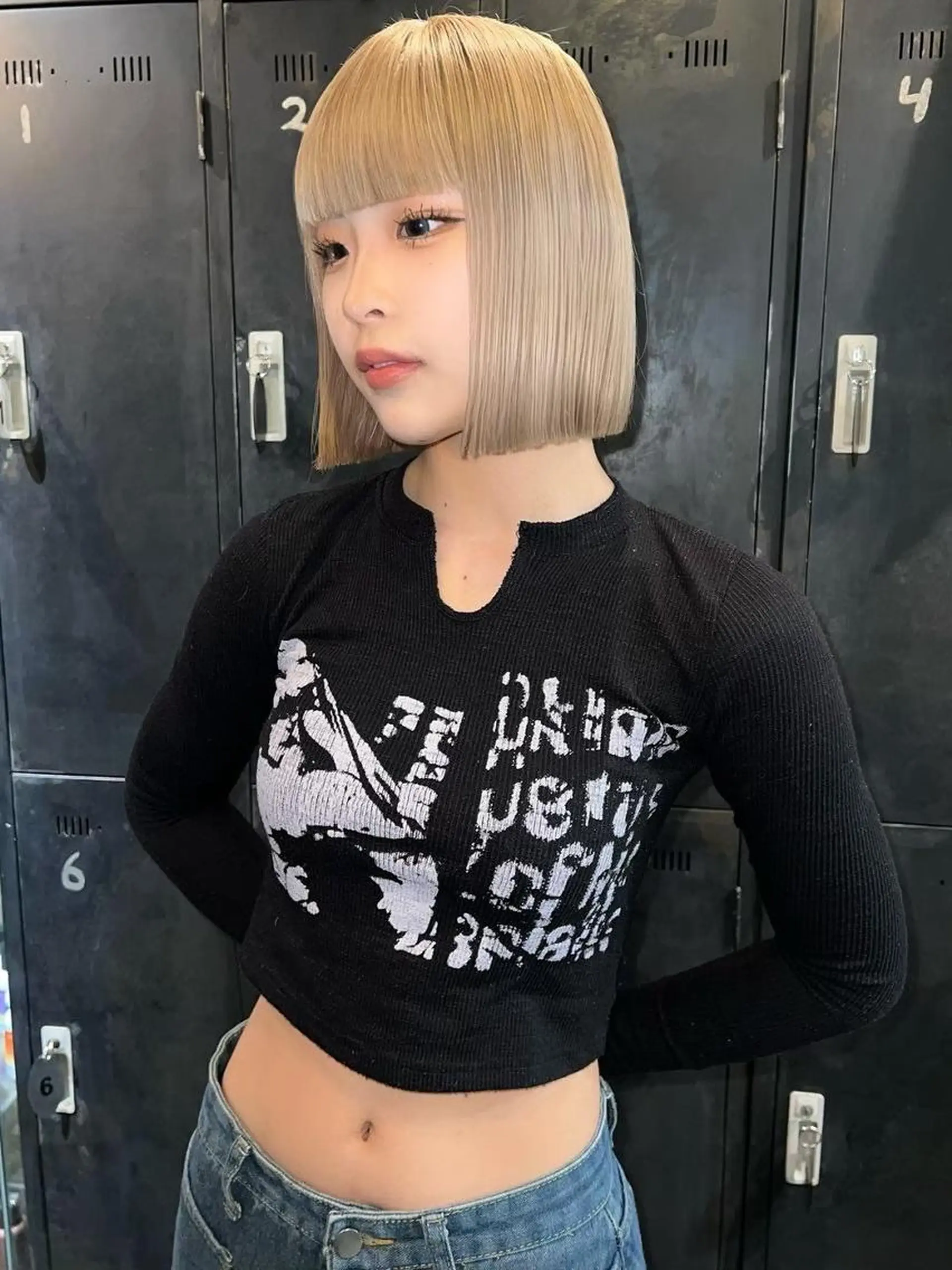 カラー 海外レイヤー/ ブロンドKazuhaのヘアスタイル