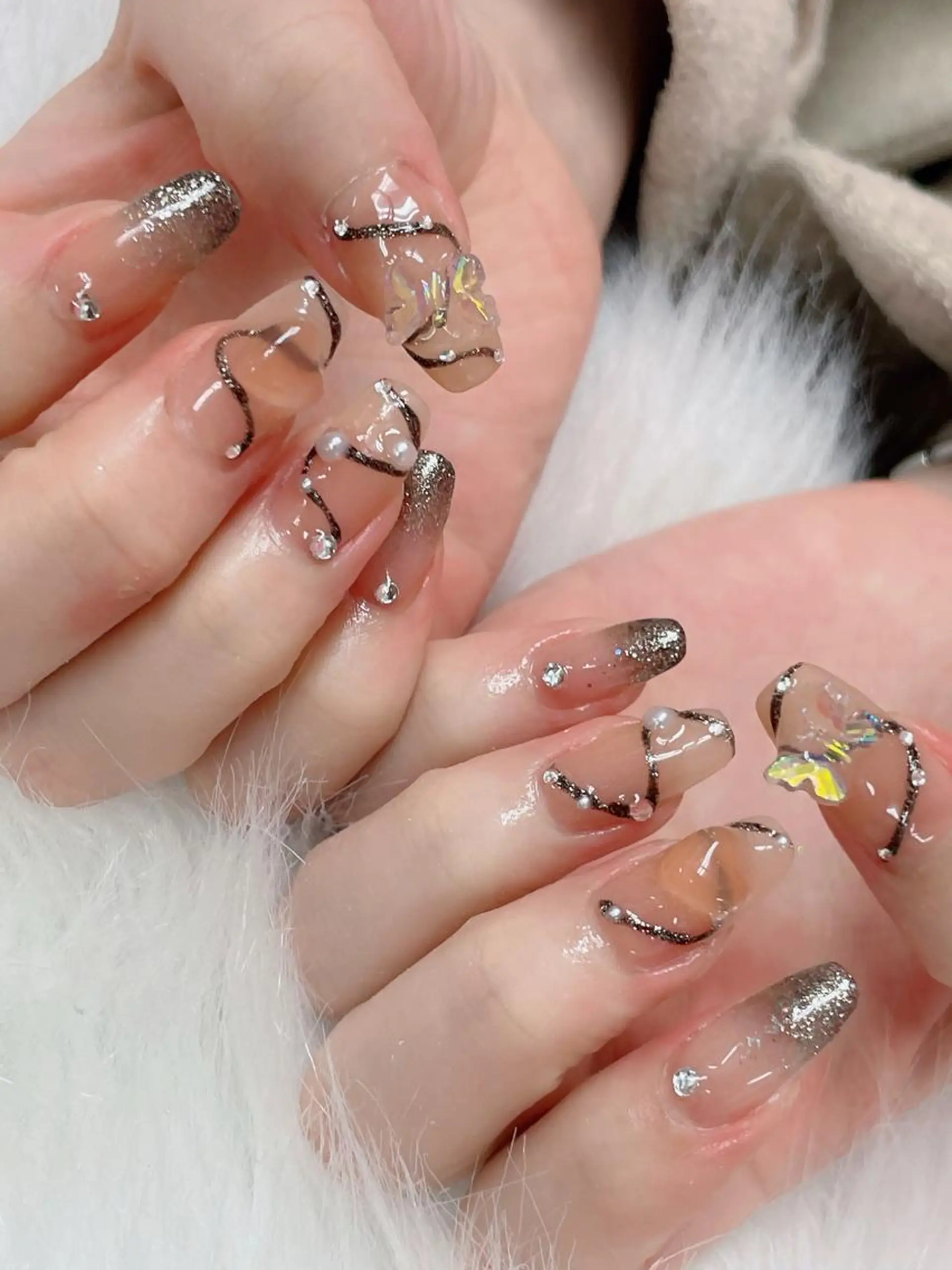 ネイル アートネイル 持ち込み ネイルチップ Anh 高田馬場のネイルデザイン