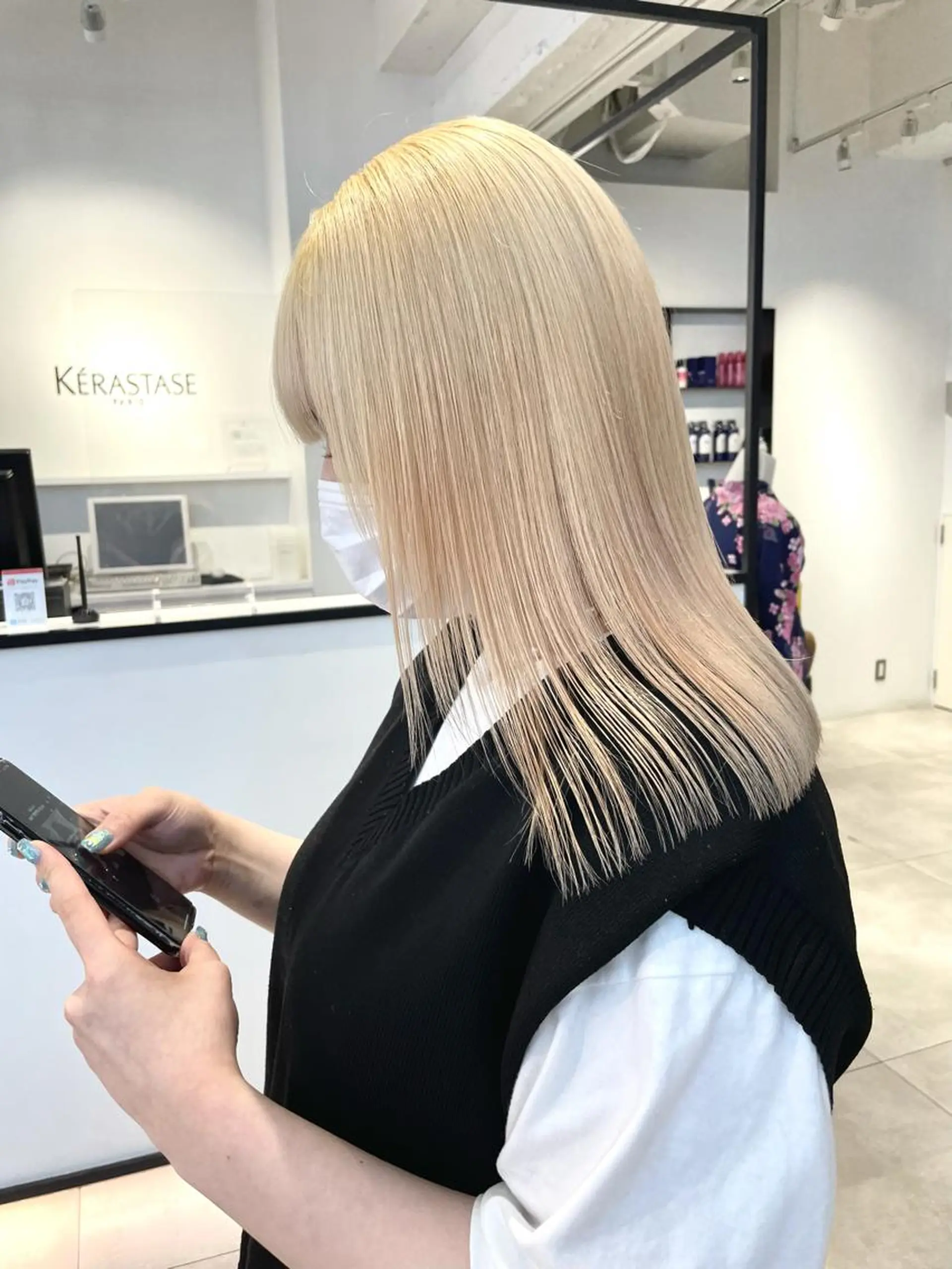 ミディアム カラー ヘアカラー 🇰🇷カルマパーマ kaito🇰🇷のヘアスタイル