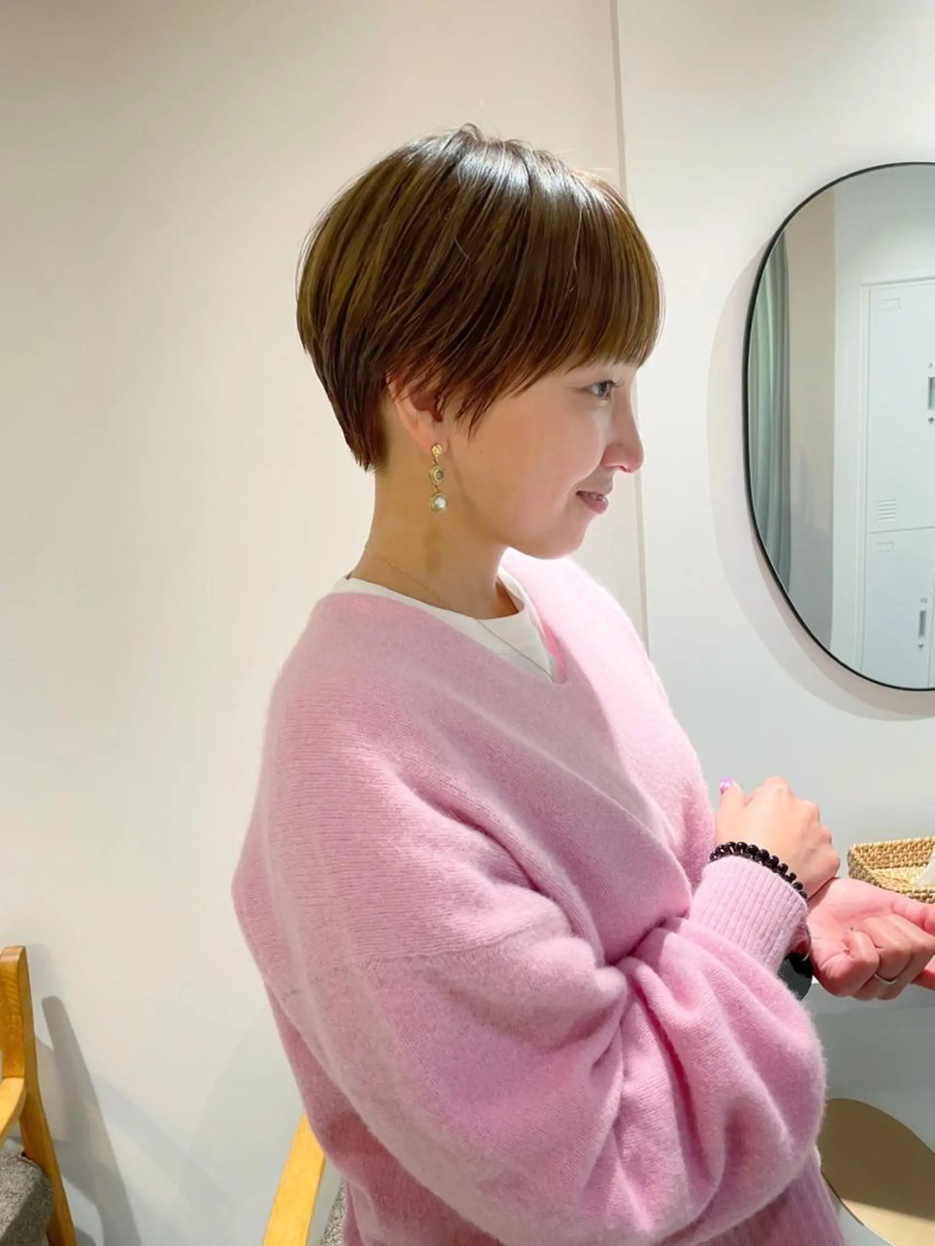 ショート カラー ハンサムショート 似合わせカット ショートヘア カット ヘアカラー パーマ ナチュラルヘア/ 似合わせ/三宅 昌太のヘアスタイル
