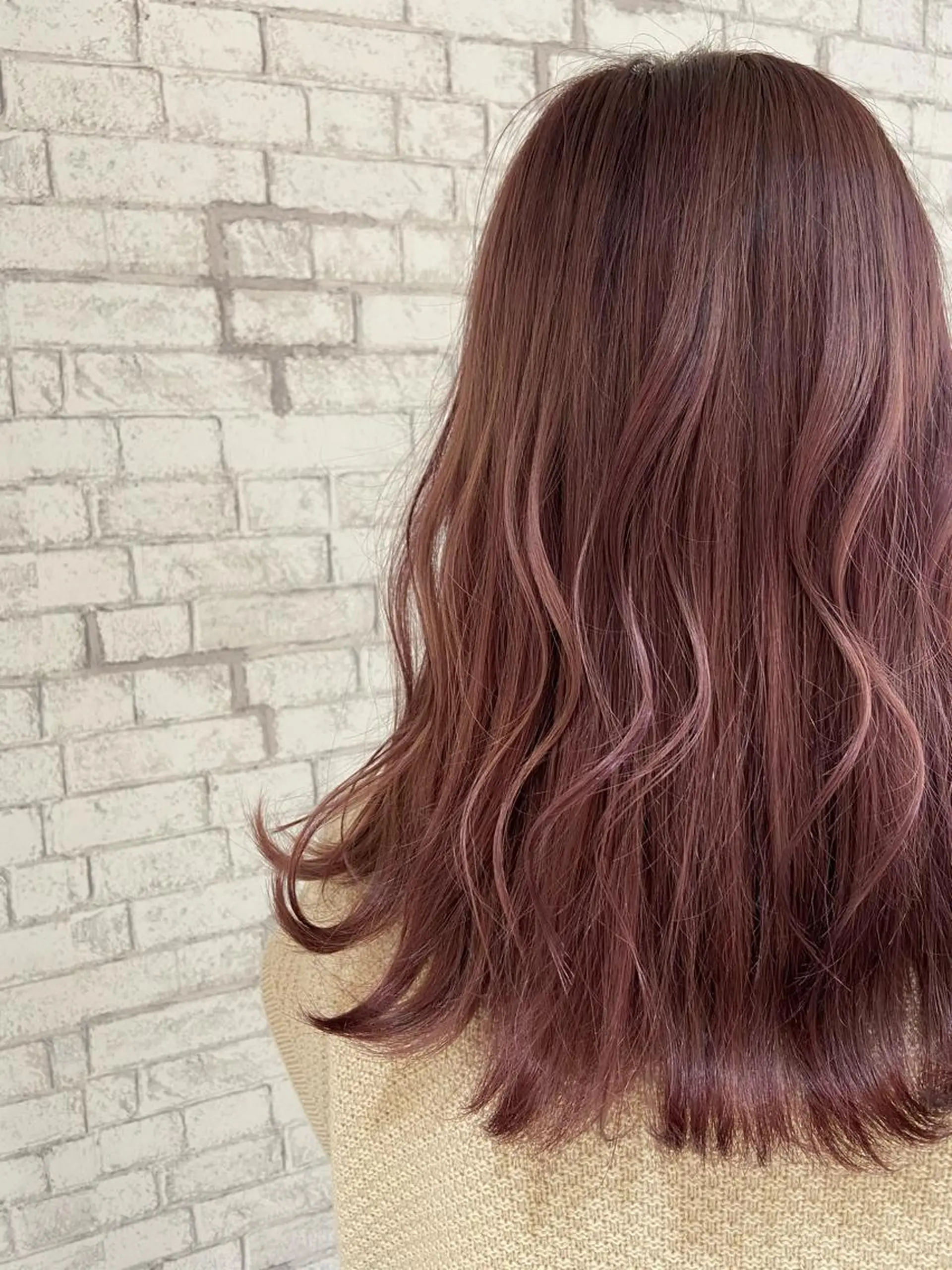 ミディアム カラー ヘアカラー トリートメント 透明感カラー 松田晃代のヘアスタイル