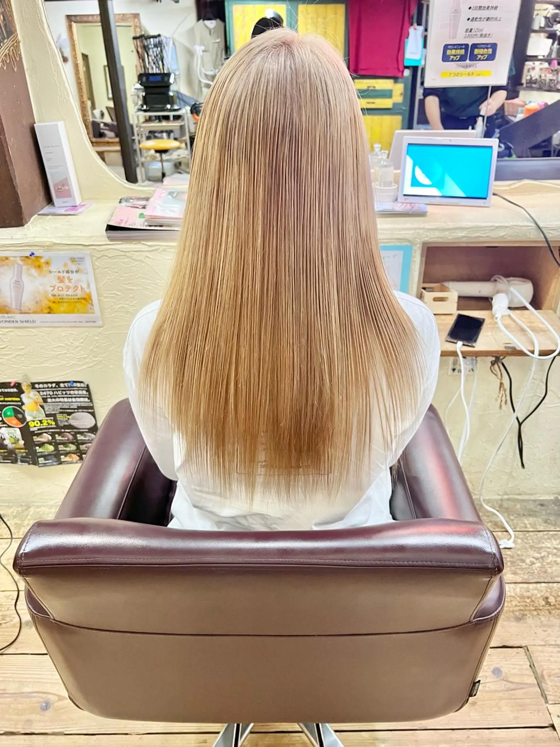 ロング カラー ヘアアレンジ ブリーチ 「sumi」 AMIのヘアスタイル