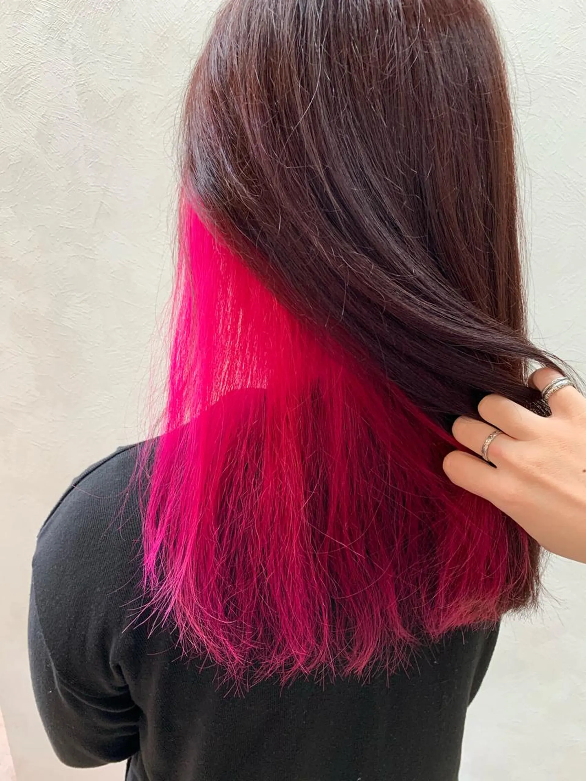 セミロング カラー カット ヘアカラー トリートメント 加藤 遥花のヘアスタイル