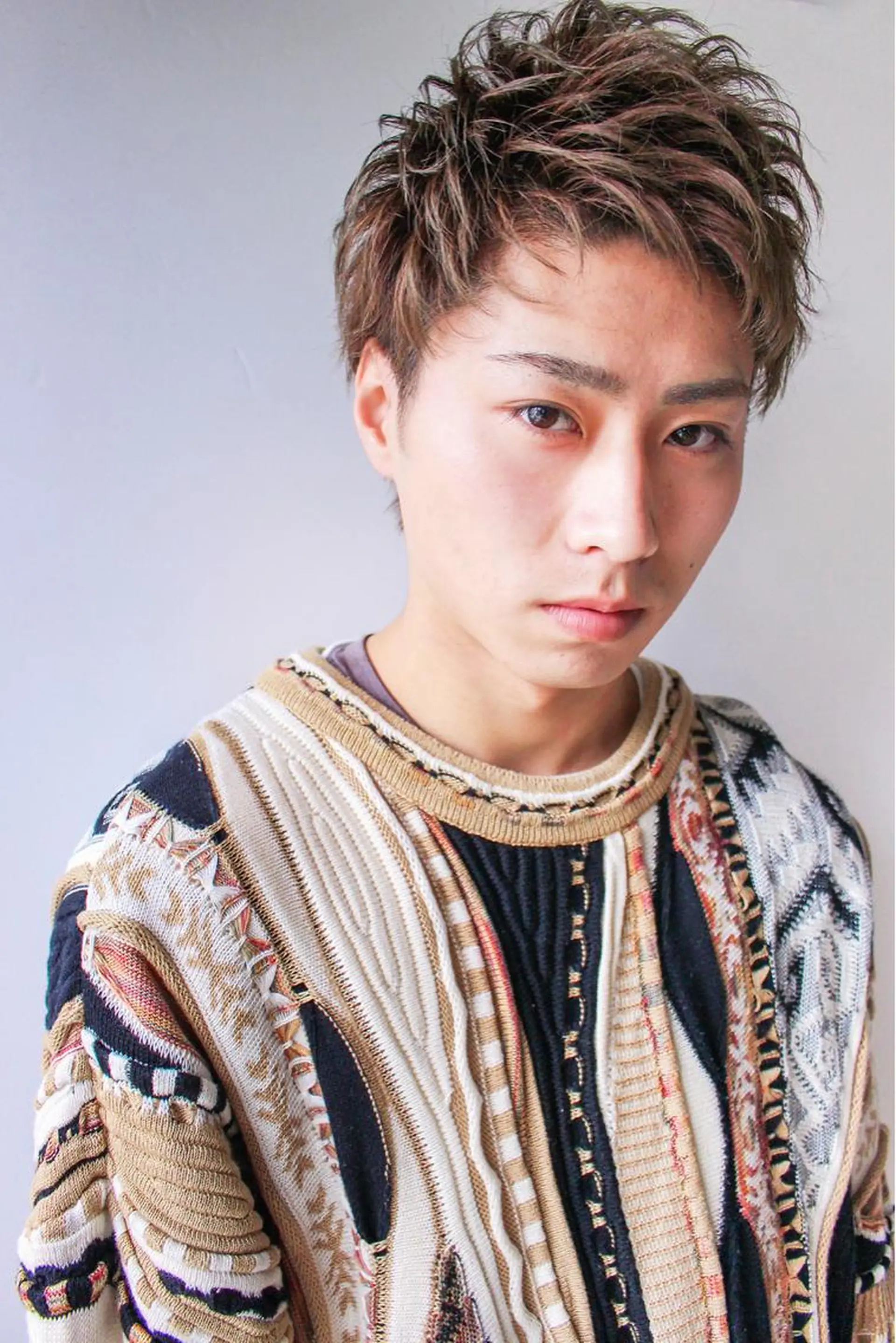 ショート メンズ ✨ブリーチなし透明感 池袋　水野のヘアスタイル