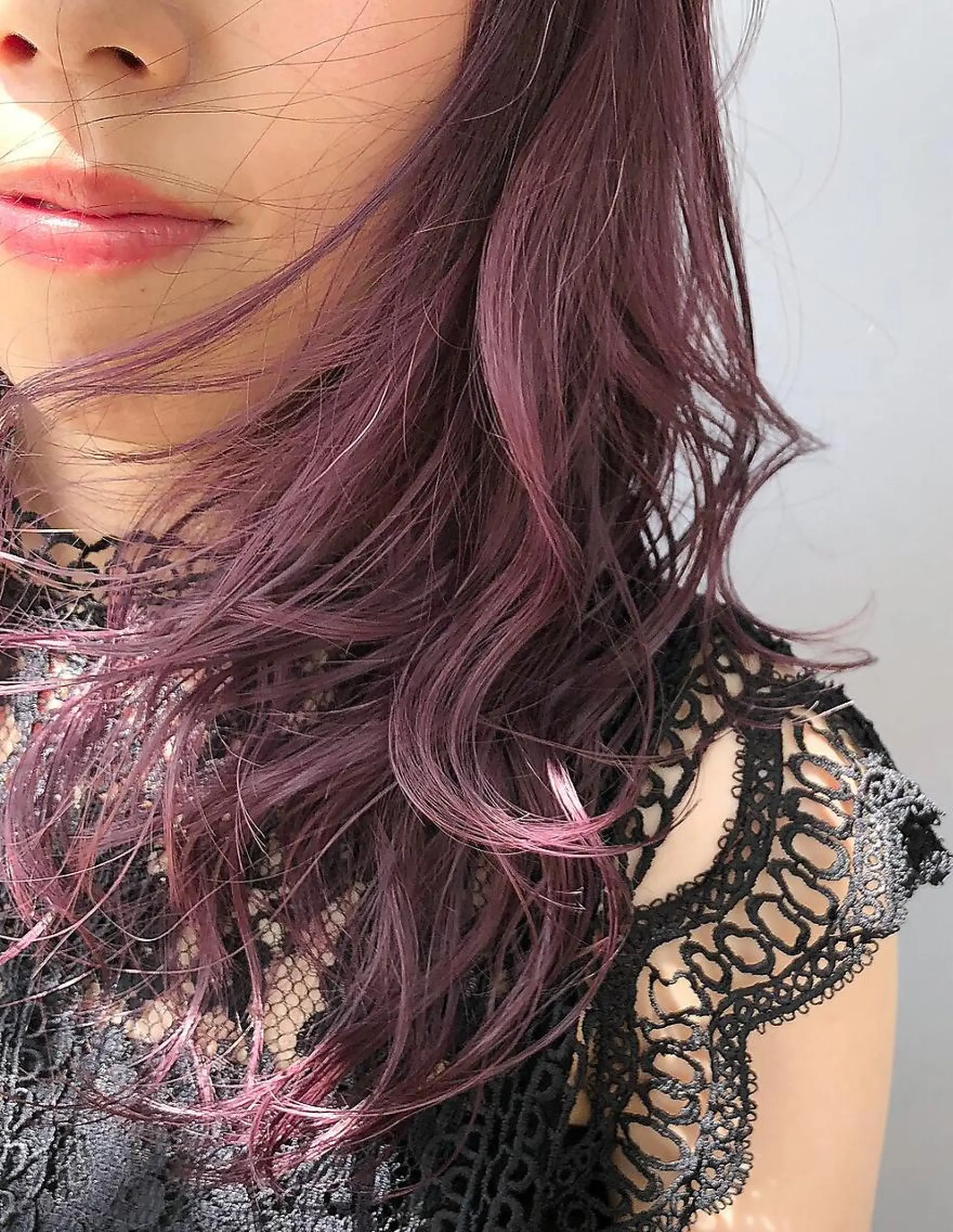 セミロング ヘアカラー 宇野 理里晶のヘアスタイル