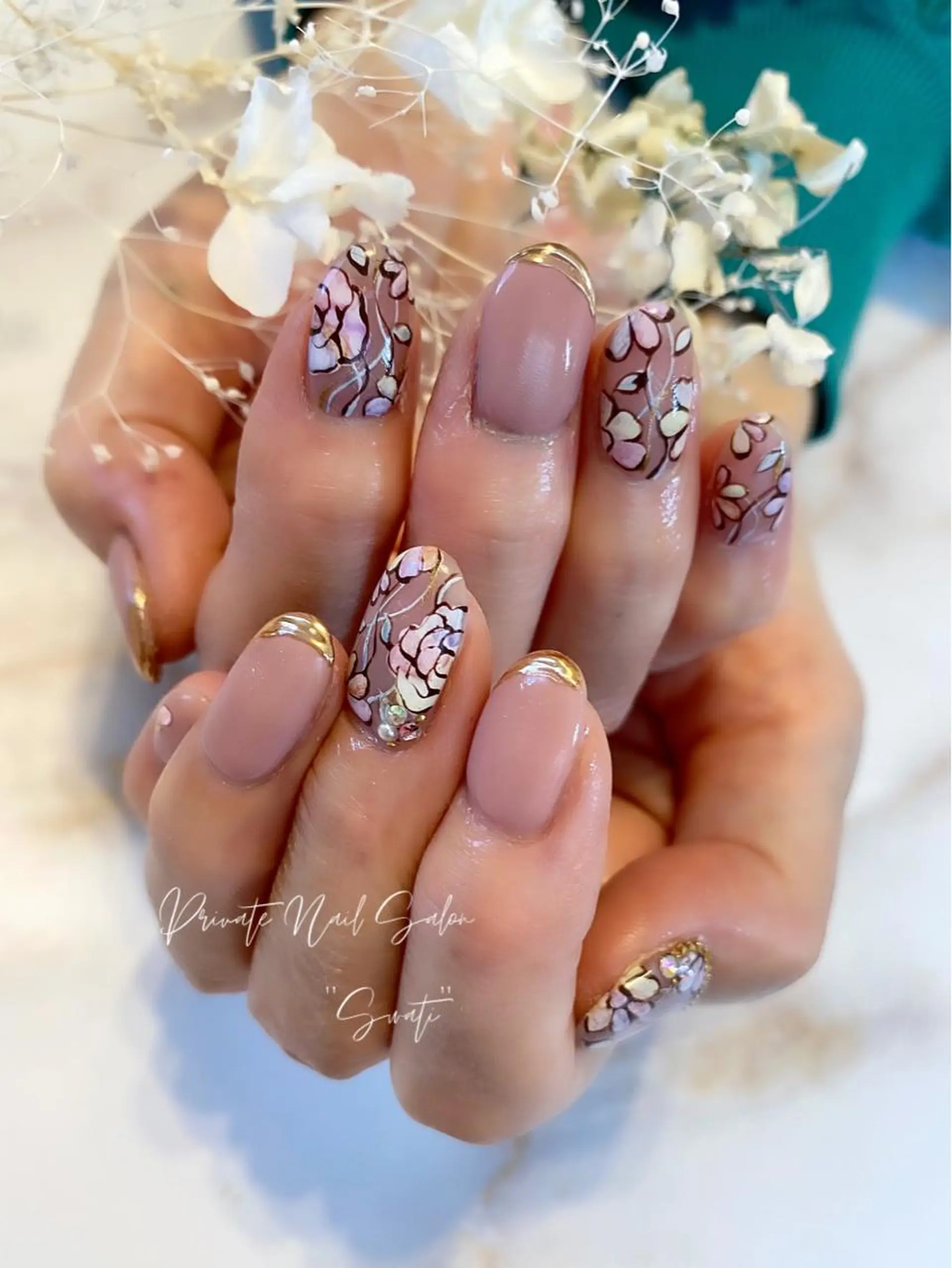 ネイル アートネイル フラワーネイル オフィスネイル yuko （ネイリスト）のネイルデザイン