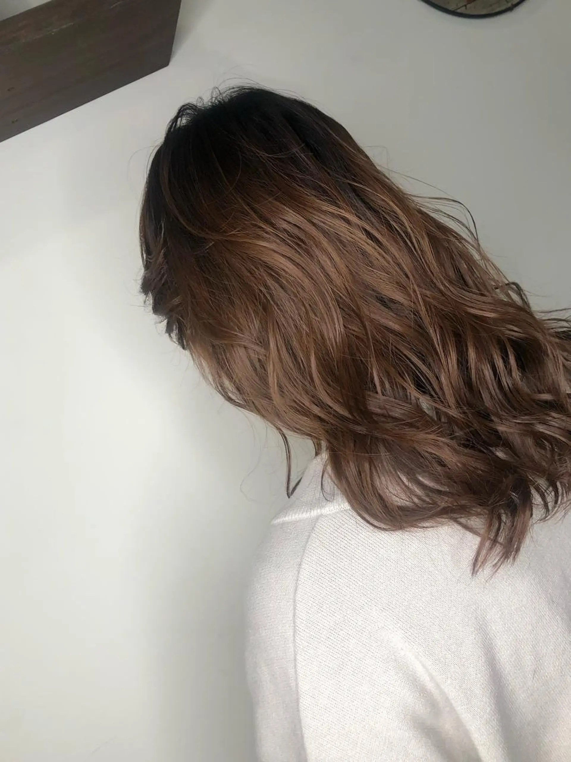 ミディアム カラー 女性指名人気no.1 尾崎のヘアスタイル
