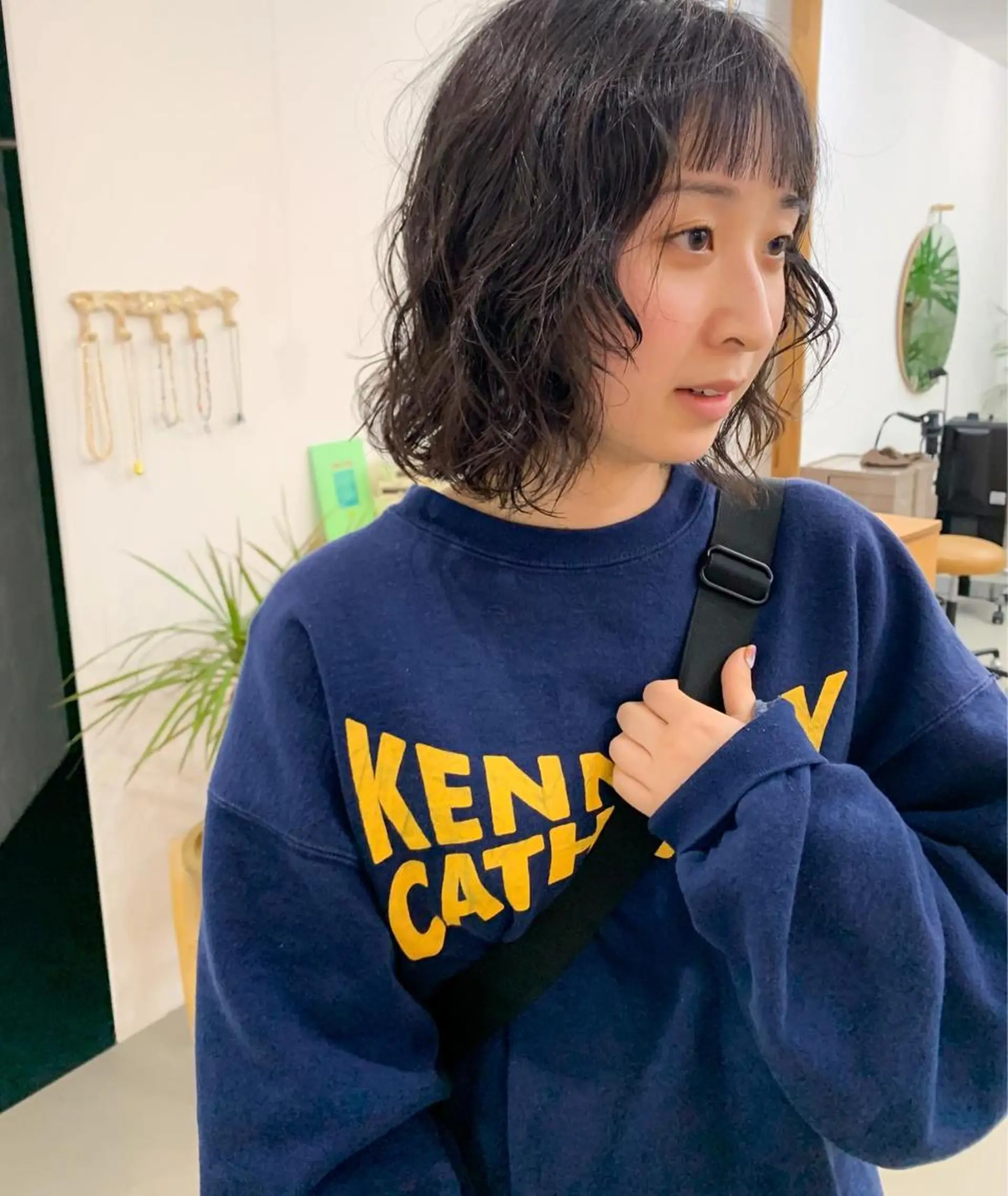 ミディアム パーマ Spiel KOMOのヘアスタイル