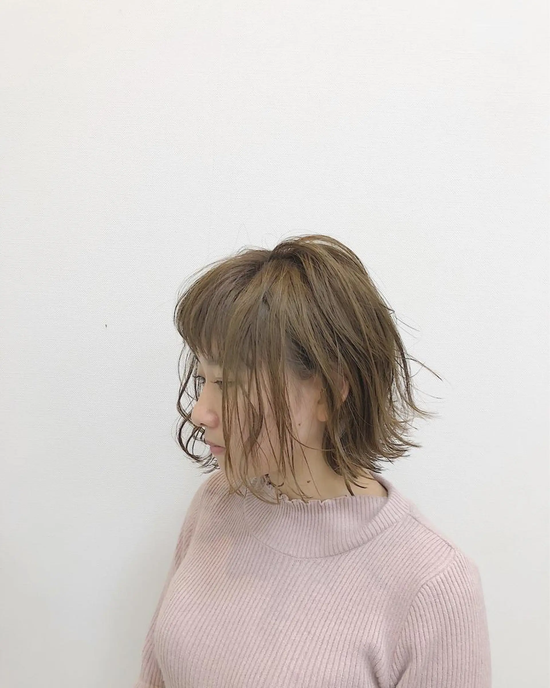 ショート カラー レイヤー×縮毛矯正 深見 拓のヘアスタイル