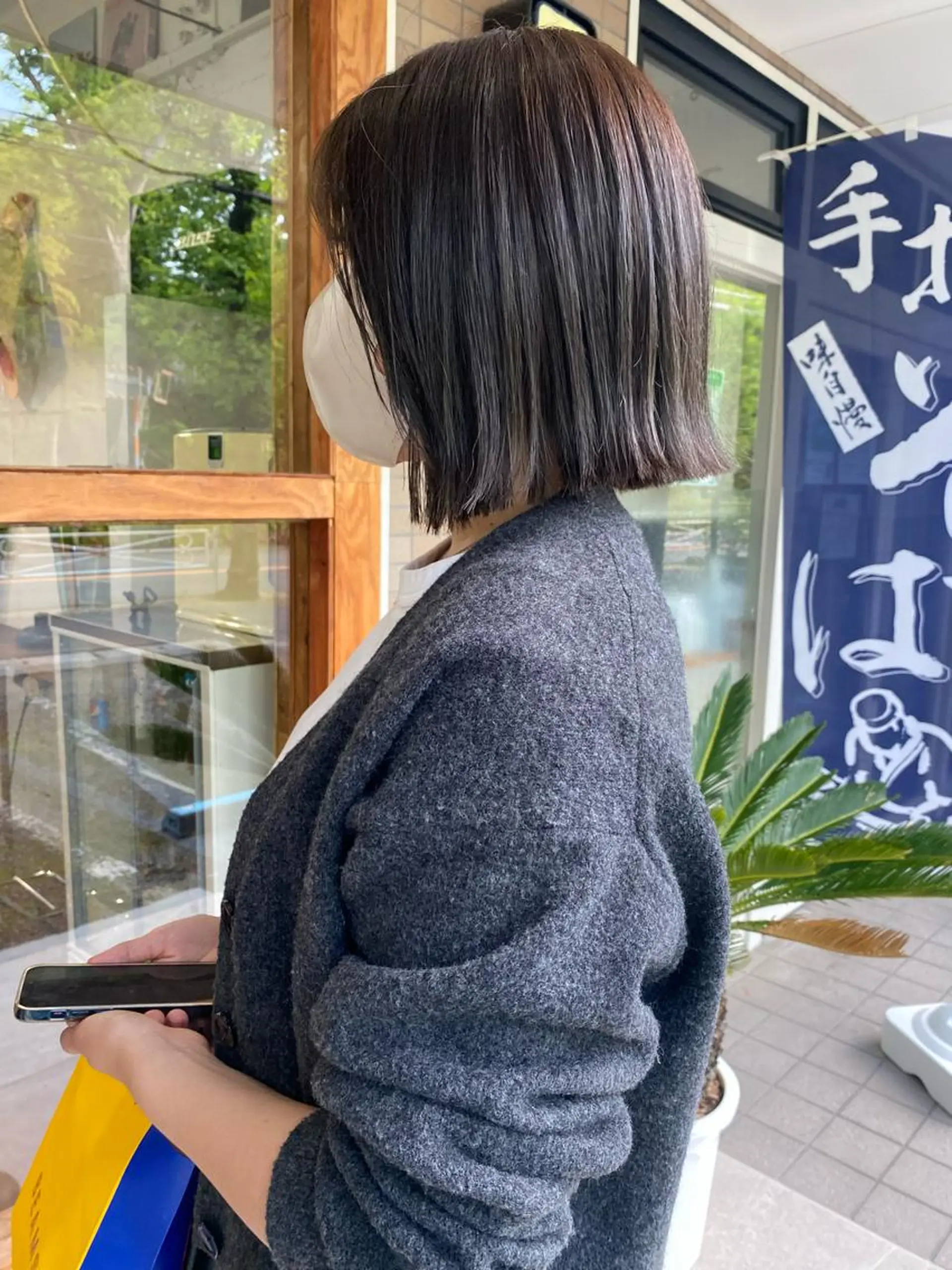 ショート カラー 透明感カラー ハイライトカラー ボブ ハイライト 似合わせカット カット ヘアカラー なぎ🌿.∘[ボブ, ニュアンスカラー]のヘアスタイル