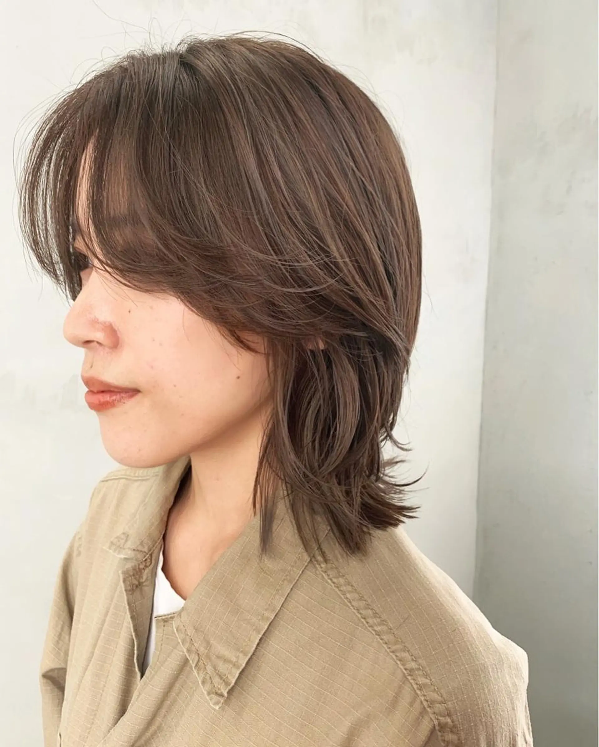 ミディアム カット ヘアカラー 佐々木 健太郎のヘアスタイル