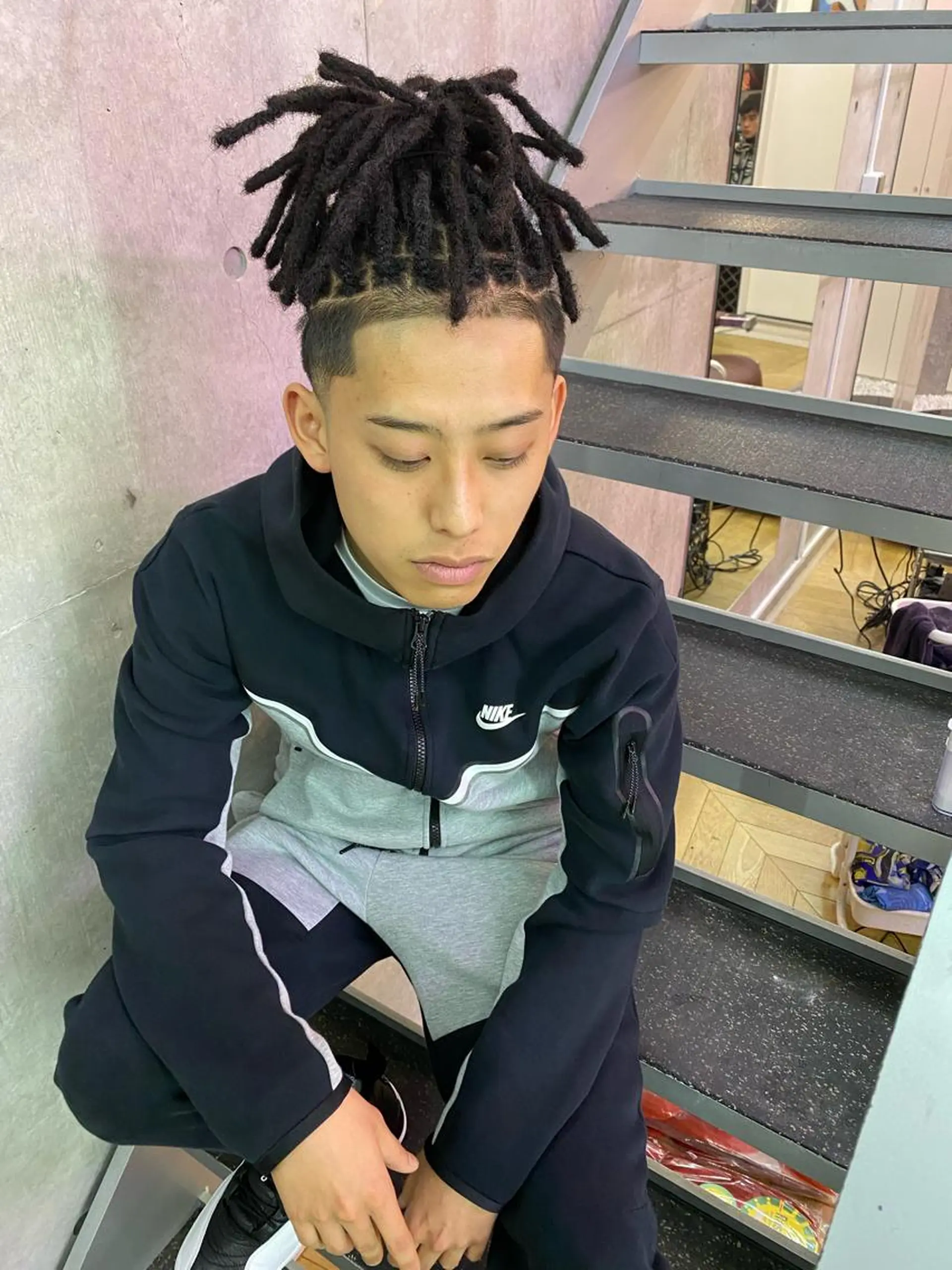 セミロング カラー パーマ ヘアアレンジ メンズ キッズ ネイル マツエク・マツパ アイブロウ 中元 淳のヘアスタイル