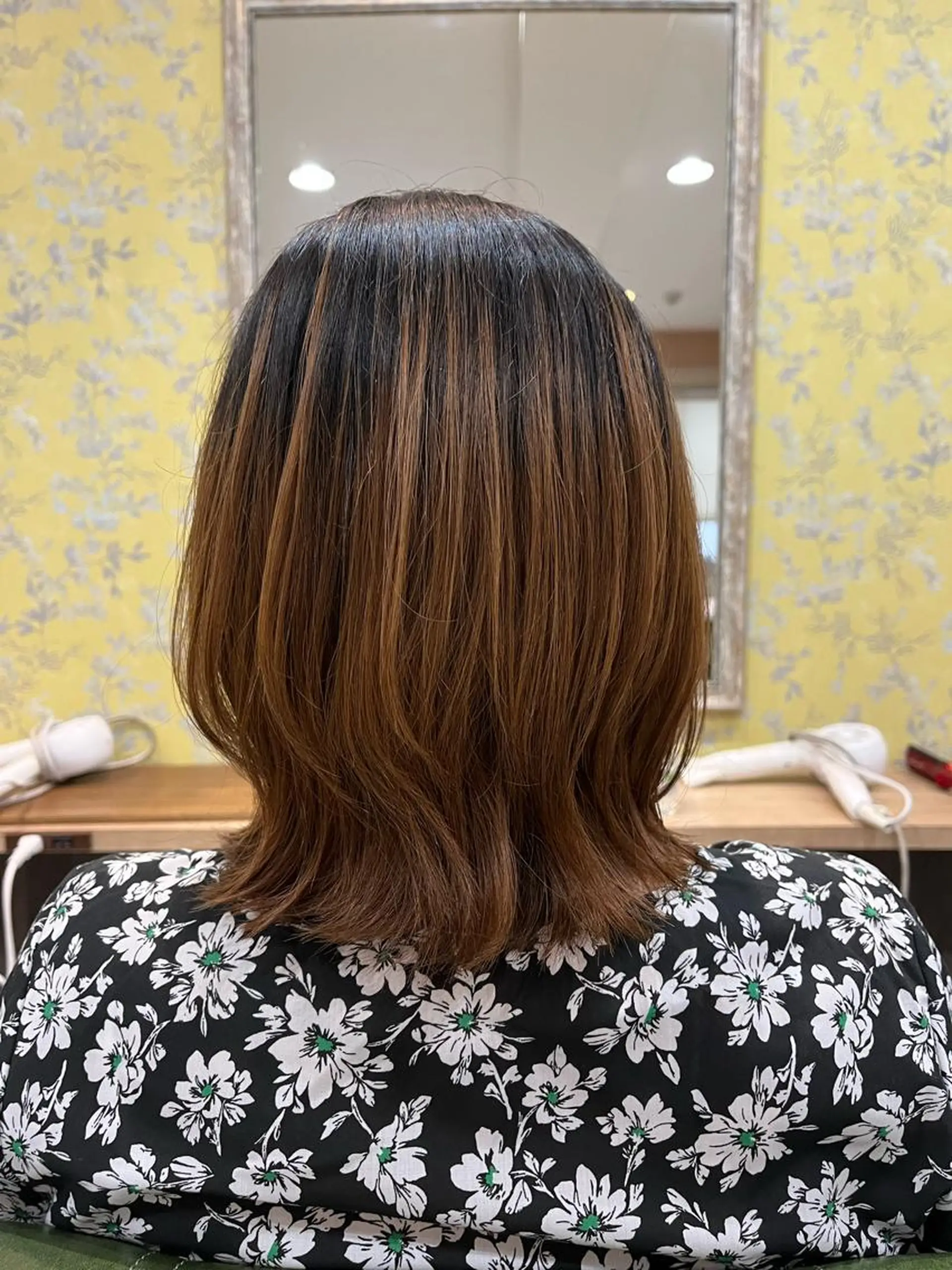 ミディアム 髪質改善ストレート• デジパモデル　かなのヘアスタイル