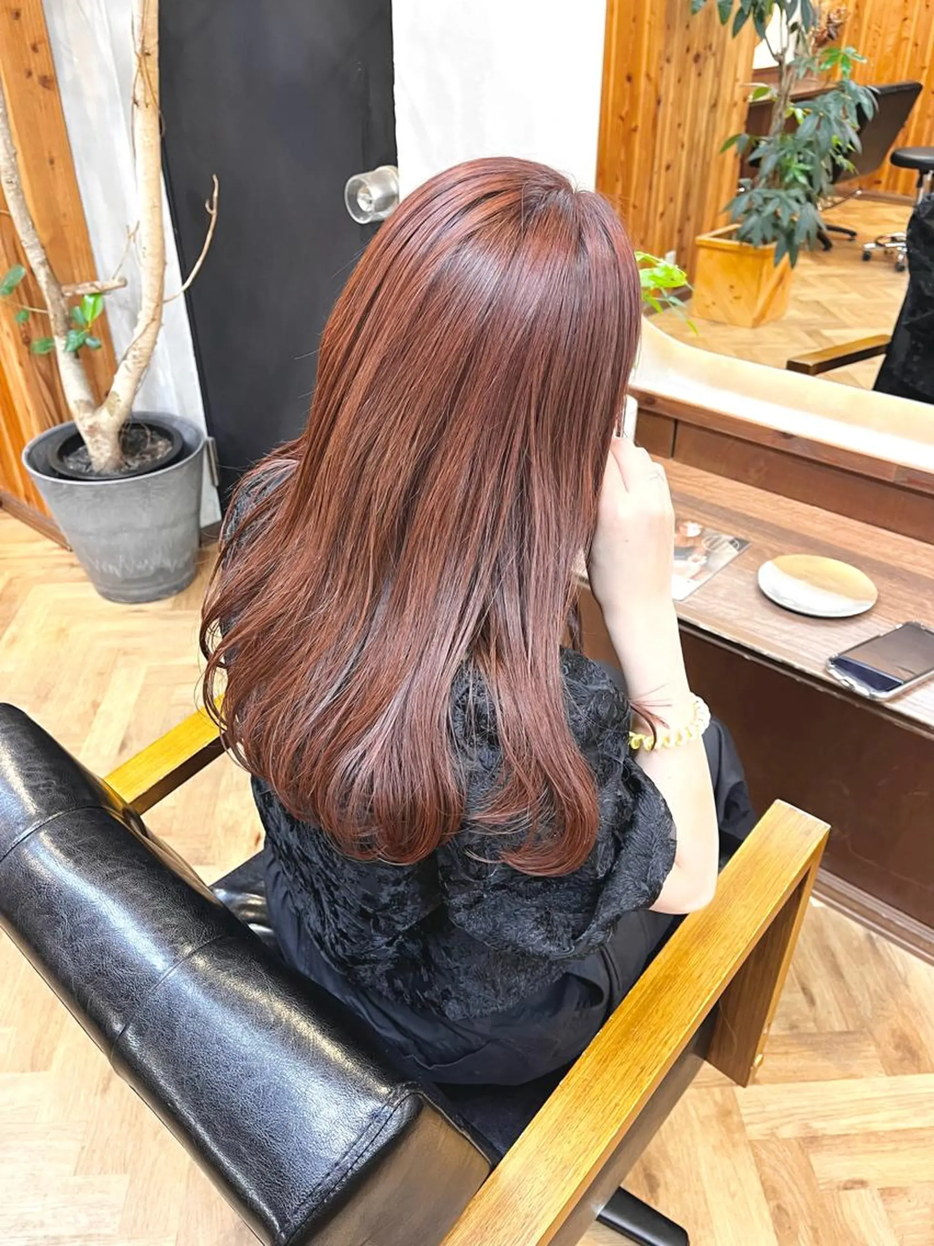 セミロング カラー ヘアアレンジ ブリーチ ダブルカラー ブリーチなしカラー カット ヘアカラー トリートメント ena/ブリーチなし 透明感・レイヤー🎀のヘアスタイル
