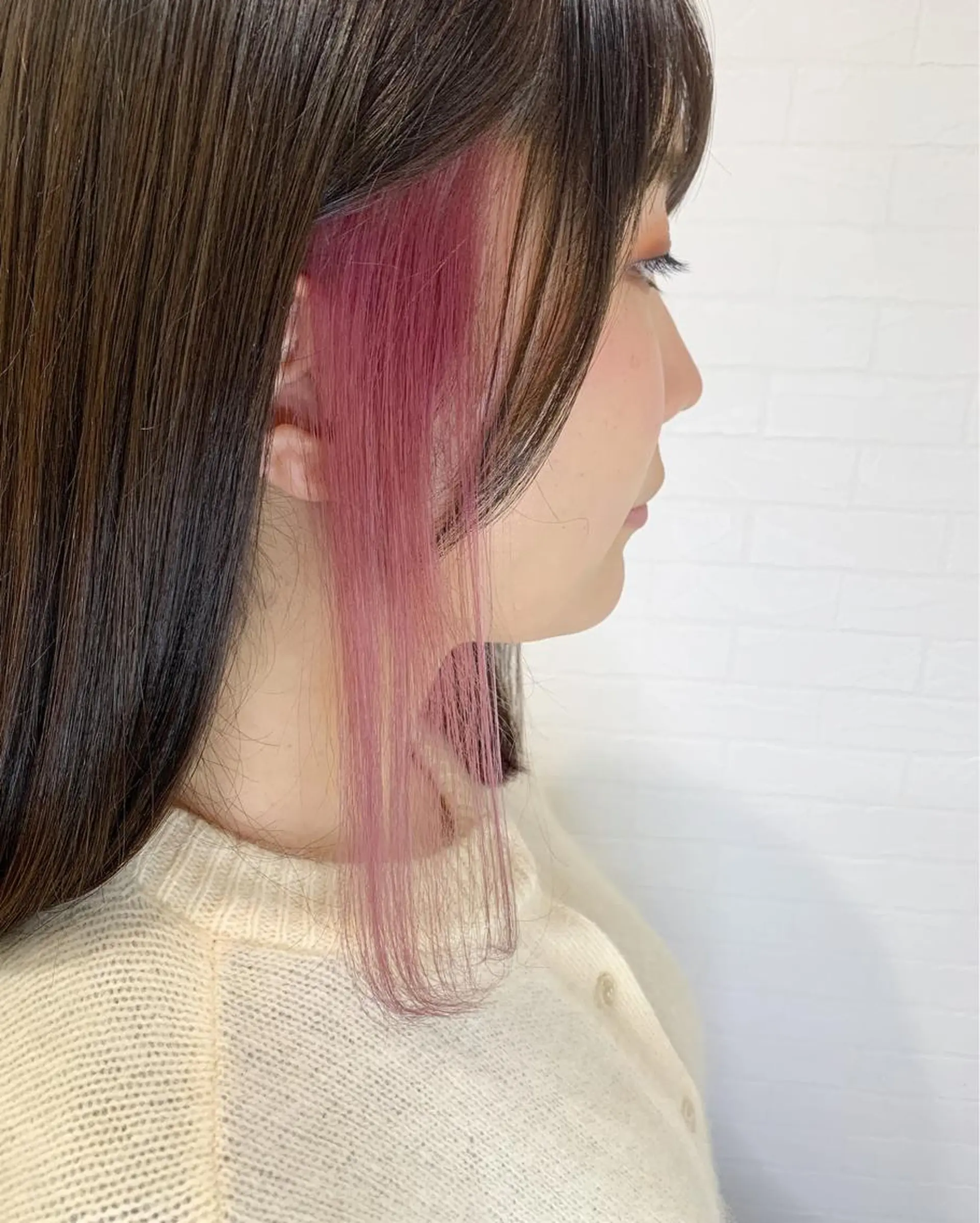 ミディアム カラー レイヤー/髪質改善 /山永圭介のヘアスタイル