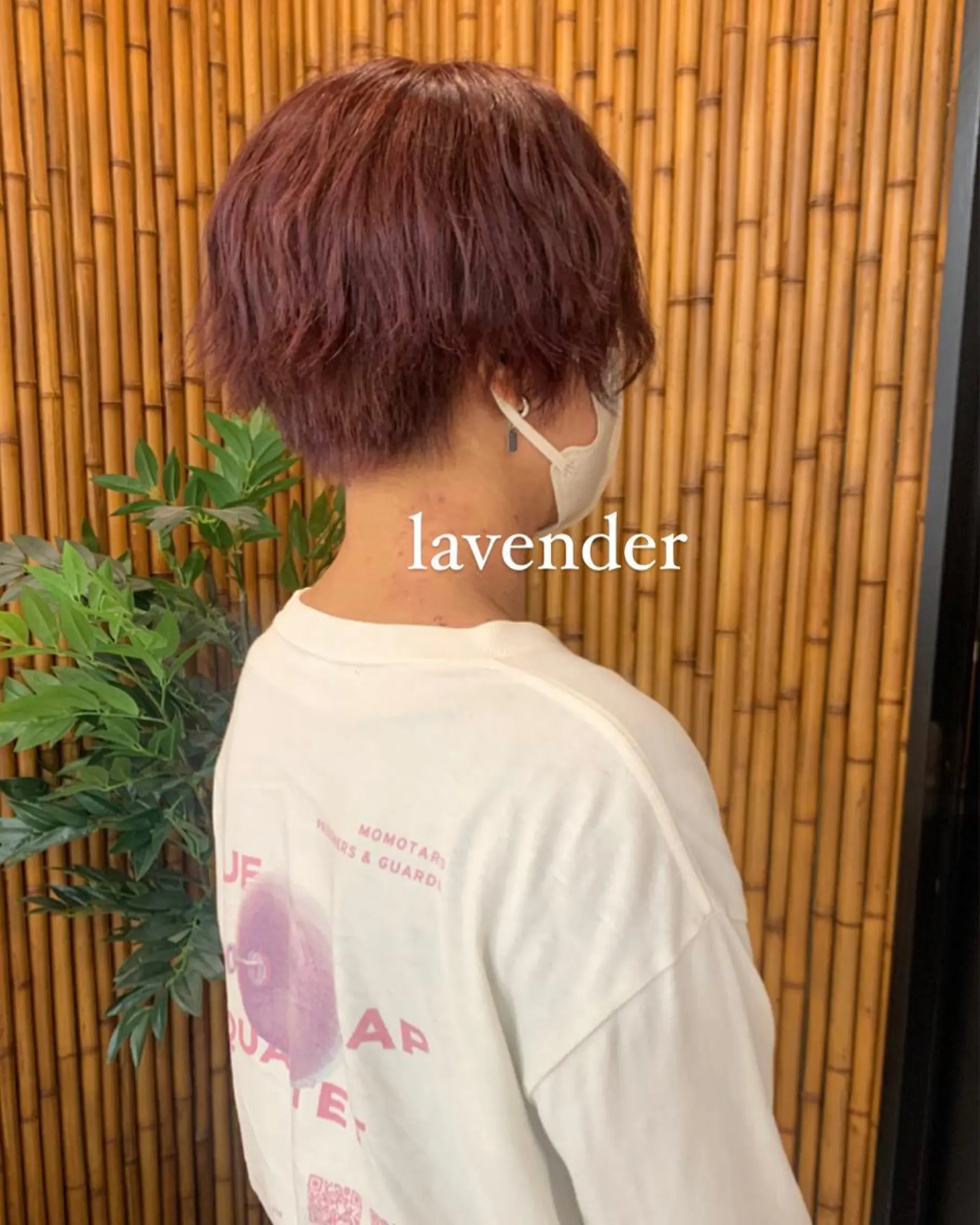 ショート カラー ブリーチ ラベンダーカラー ラベンダーピンク ピンクカラー 刈り上げ ヘアカラー トリートメント 山下恋佳/矢場町/ ブリーチ/ショートのヘアスタイル