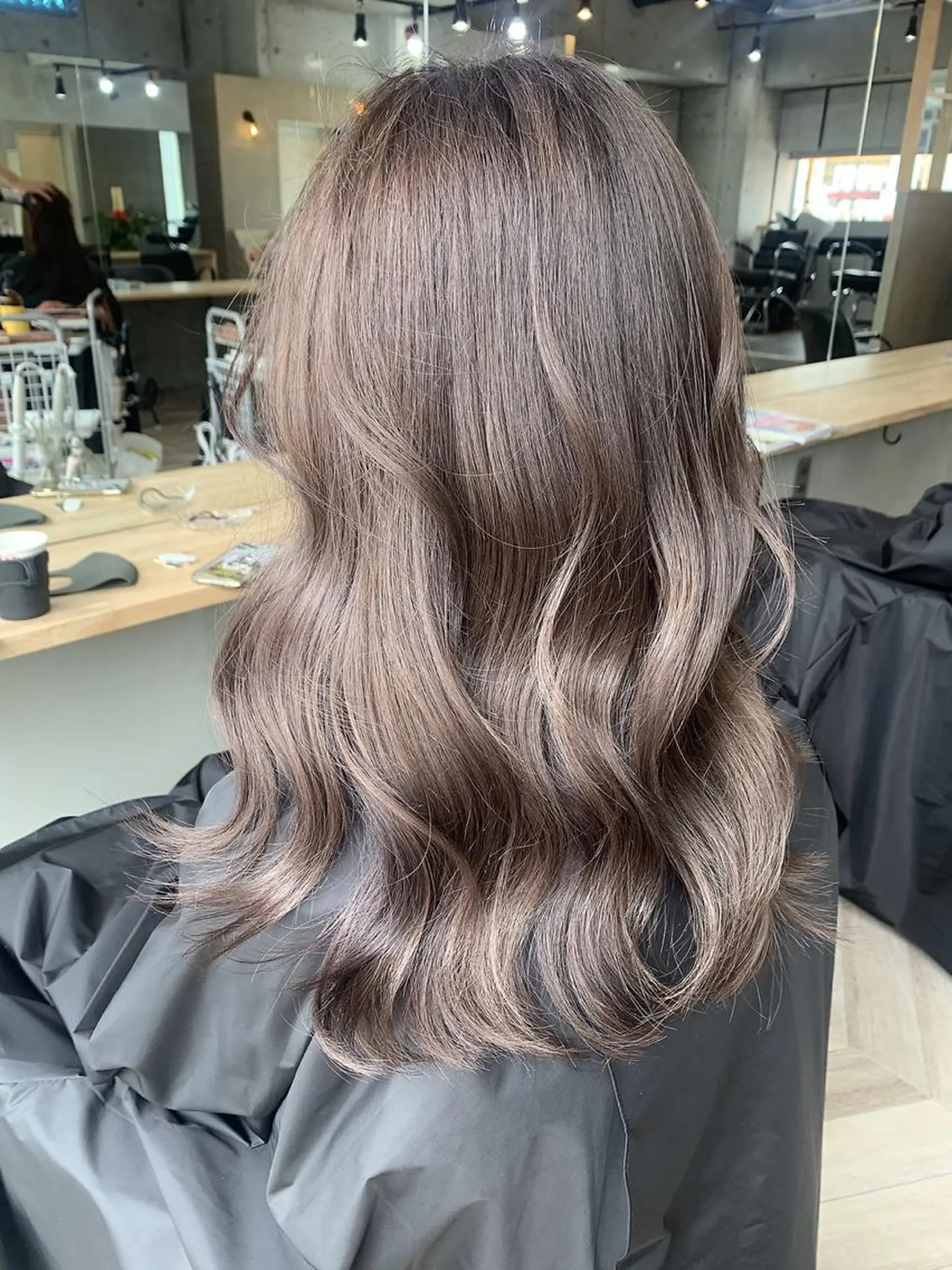 ロング カラー カット ヘアカラー トリートメント 中田 慶真のヘアスタイル