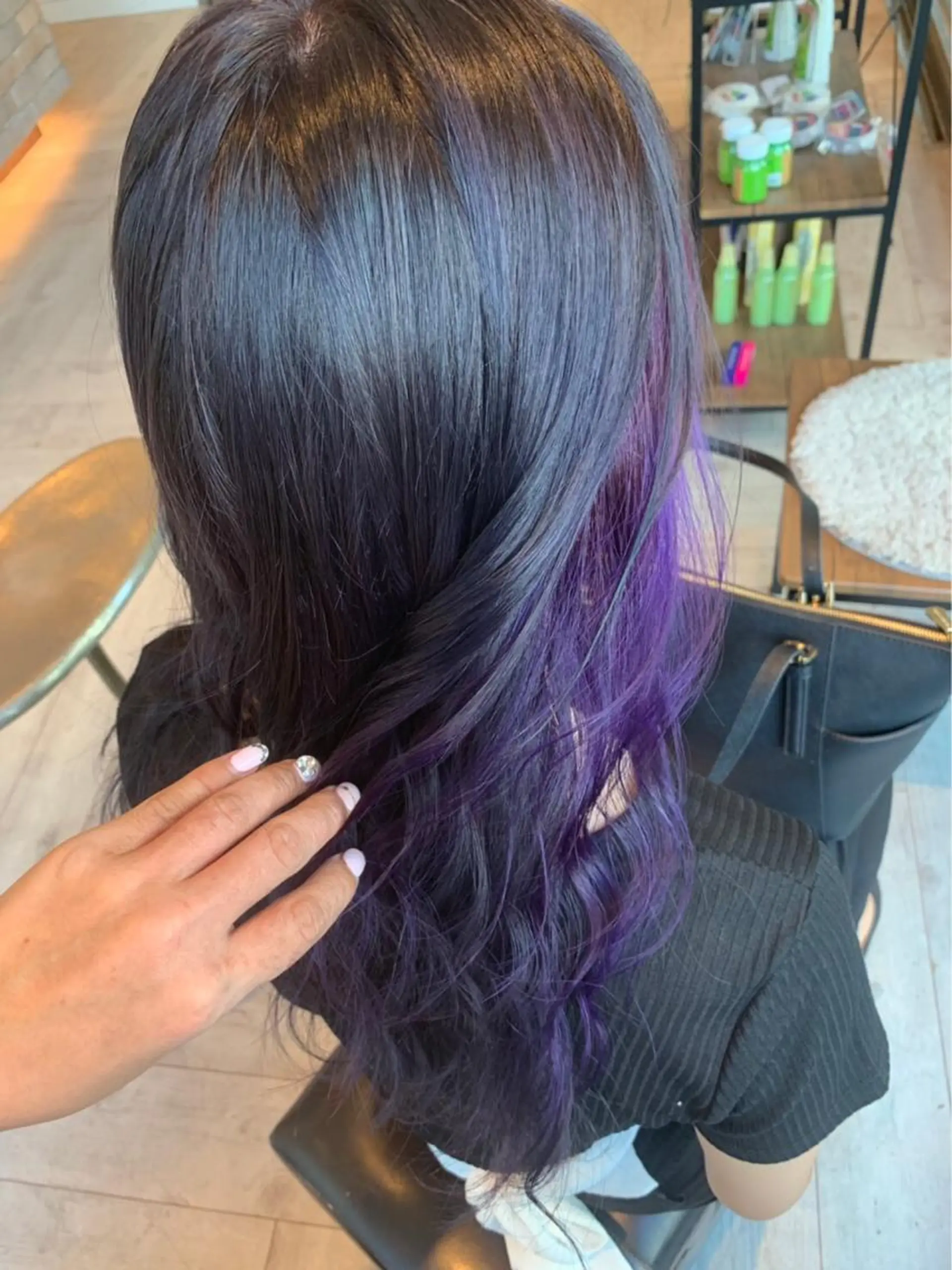 ロング カラー インナーカラー パープルカラー ヘアカラー ✨レイヤーお任せ✨ 林有里子のヘアスタイル