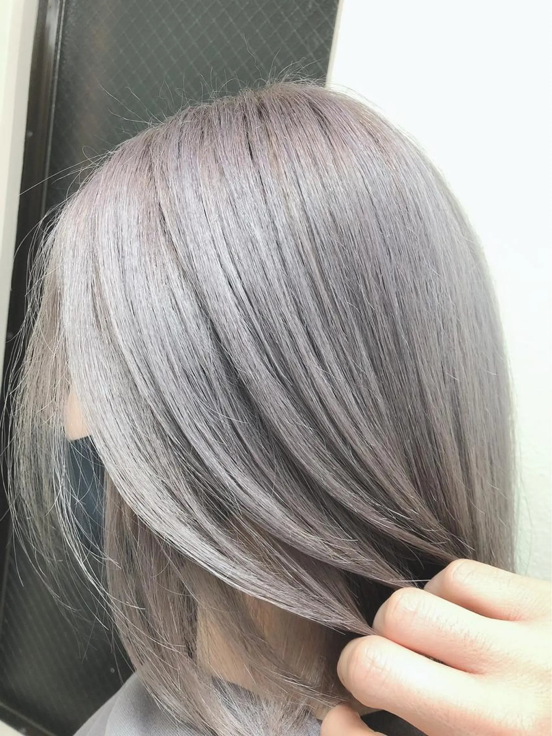 ミディアム ハイライト 髪質改善 韓国風ヘア トリートメント ヘアカラー トリートメント 髪質改善デザイナー &mirai ryoのヘアスタイル
