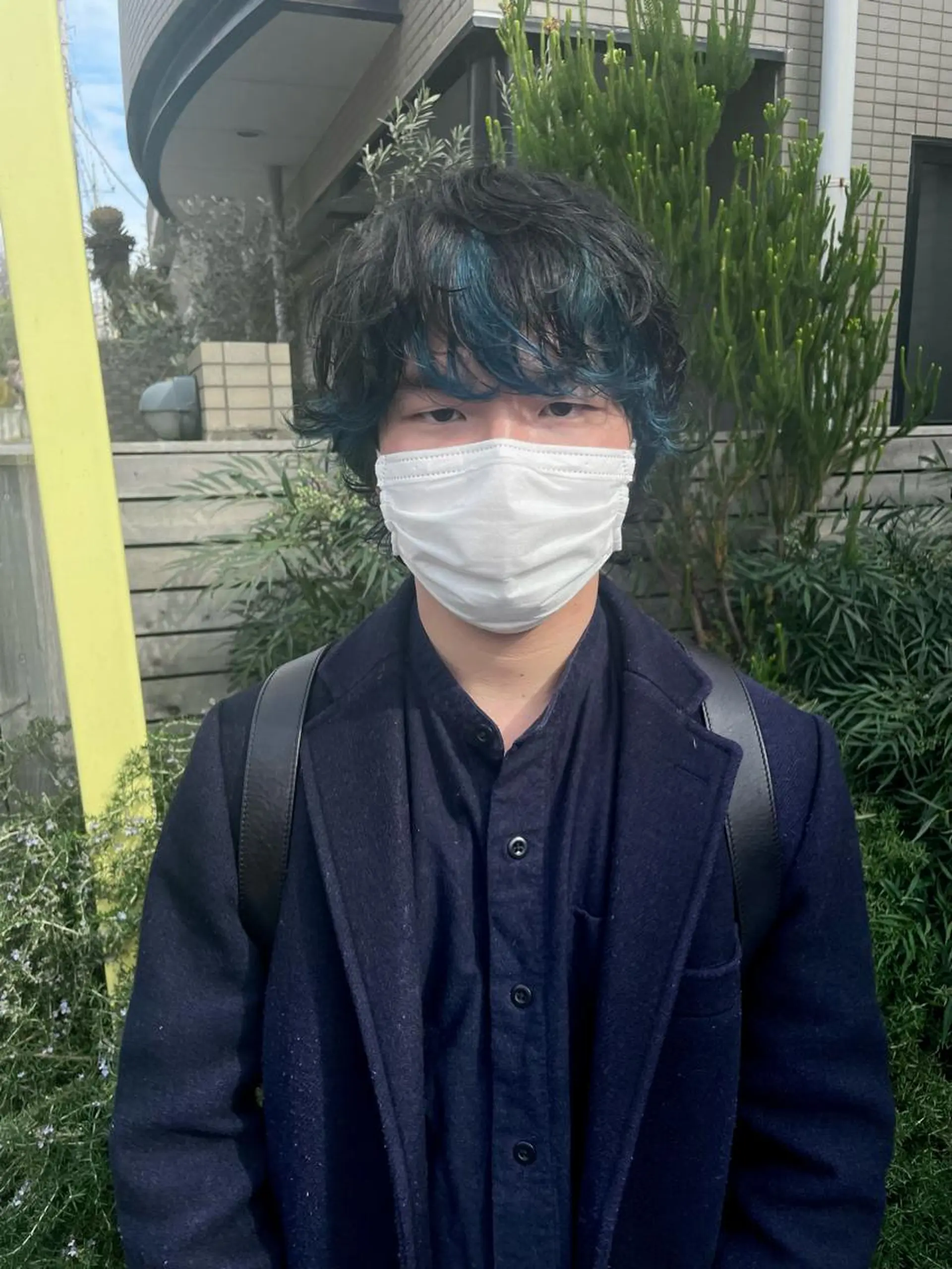 カラー メンズ ブルーカラー カット ヘアカラー 五十嵐 雄毅のヘアスタイル