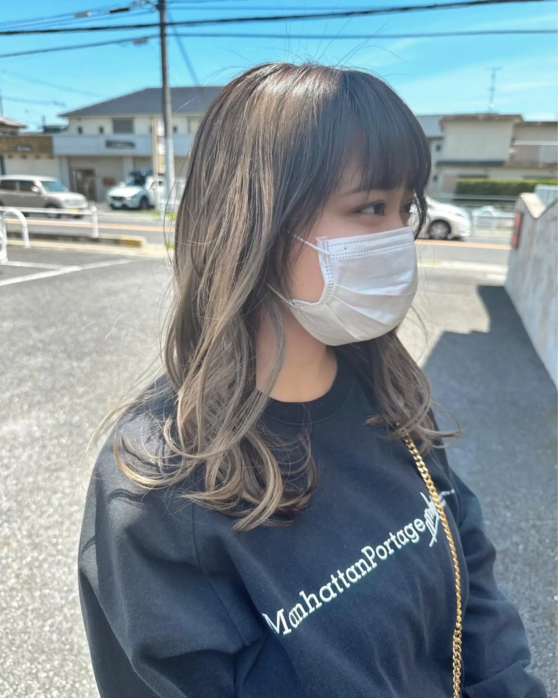 ロング カラー ヘアカラー トリートメント WEST✂︎AKI HIRO✂︎大和高田のヘアスタイル