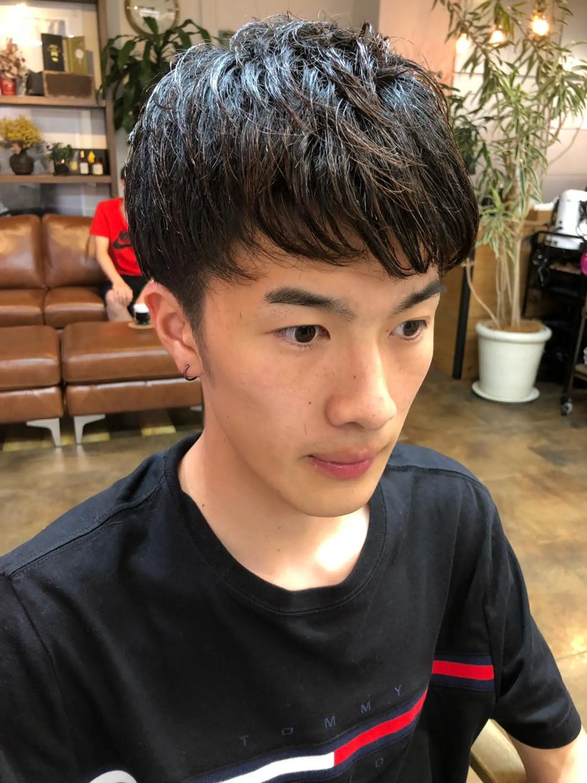 ショート パーマ メンズ コレットヘアー 田中アヤノのヘアスタイル