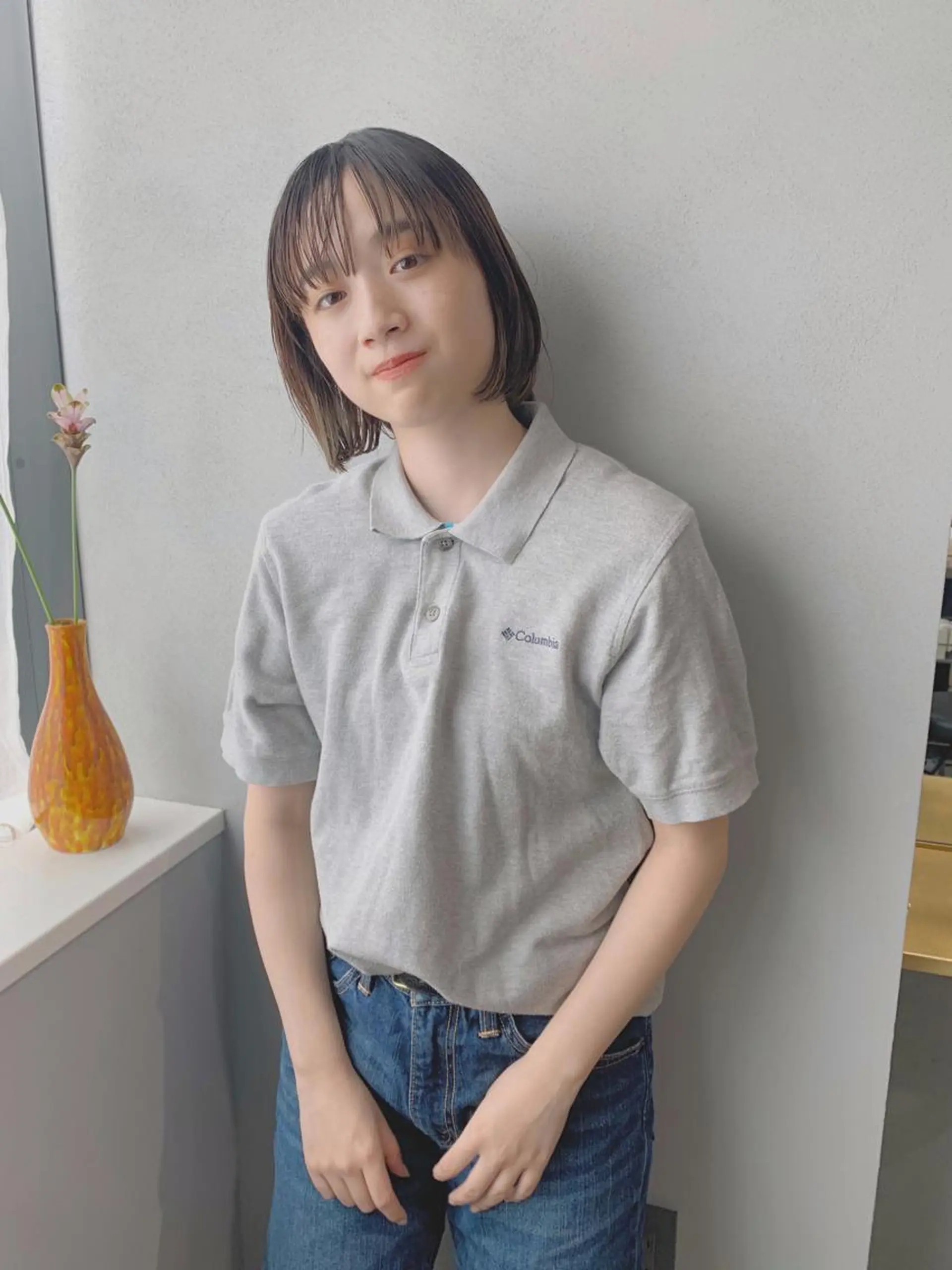 ショート カラー ボブパーマコテ巻き風 パーマNo1深江秀平のヘアスタイル