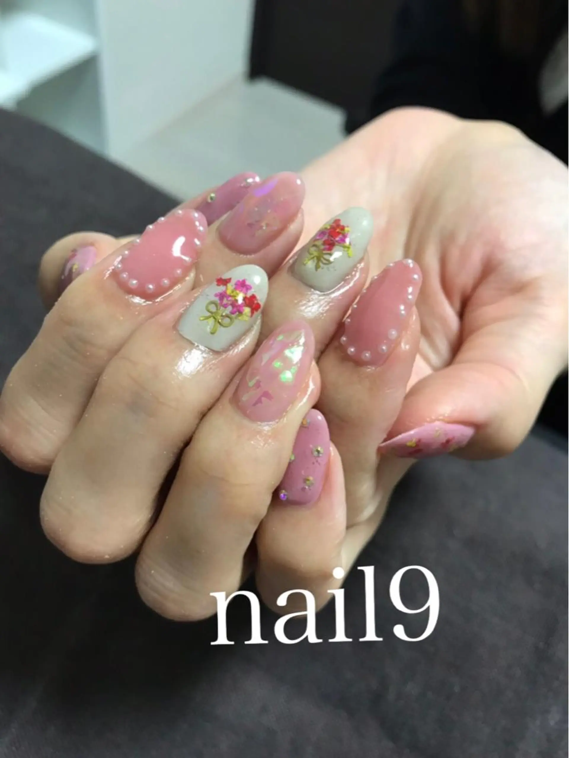 ネイル 春ネイル ネイルサロン nail9のネイルデザイン