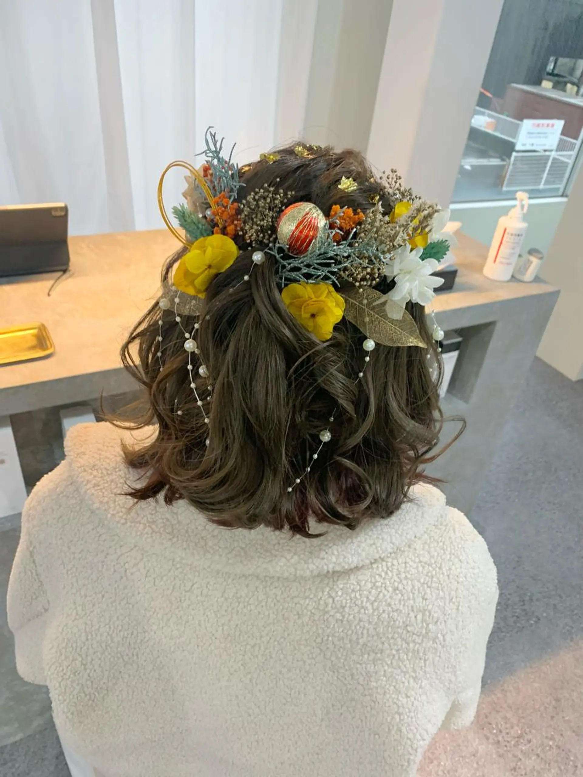 ミディアム ヘアアレンジ 成人式 メンズパーマ/新潟駅 NOBUTA🔥のヘアスタイル