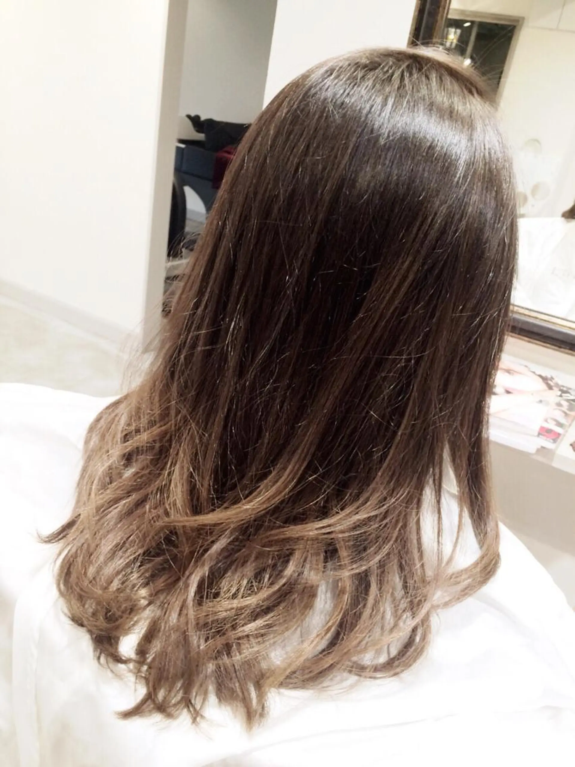 ミディアム セミロング ロング カラー ヘアアレンジ 韓国♡ハイライト ♡YURIのヘアスタイル