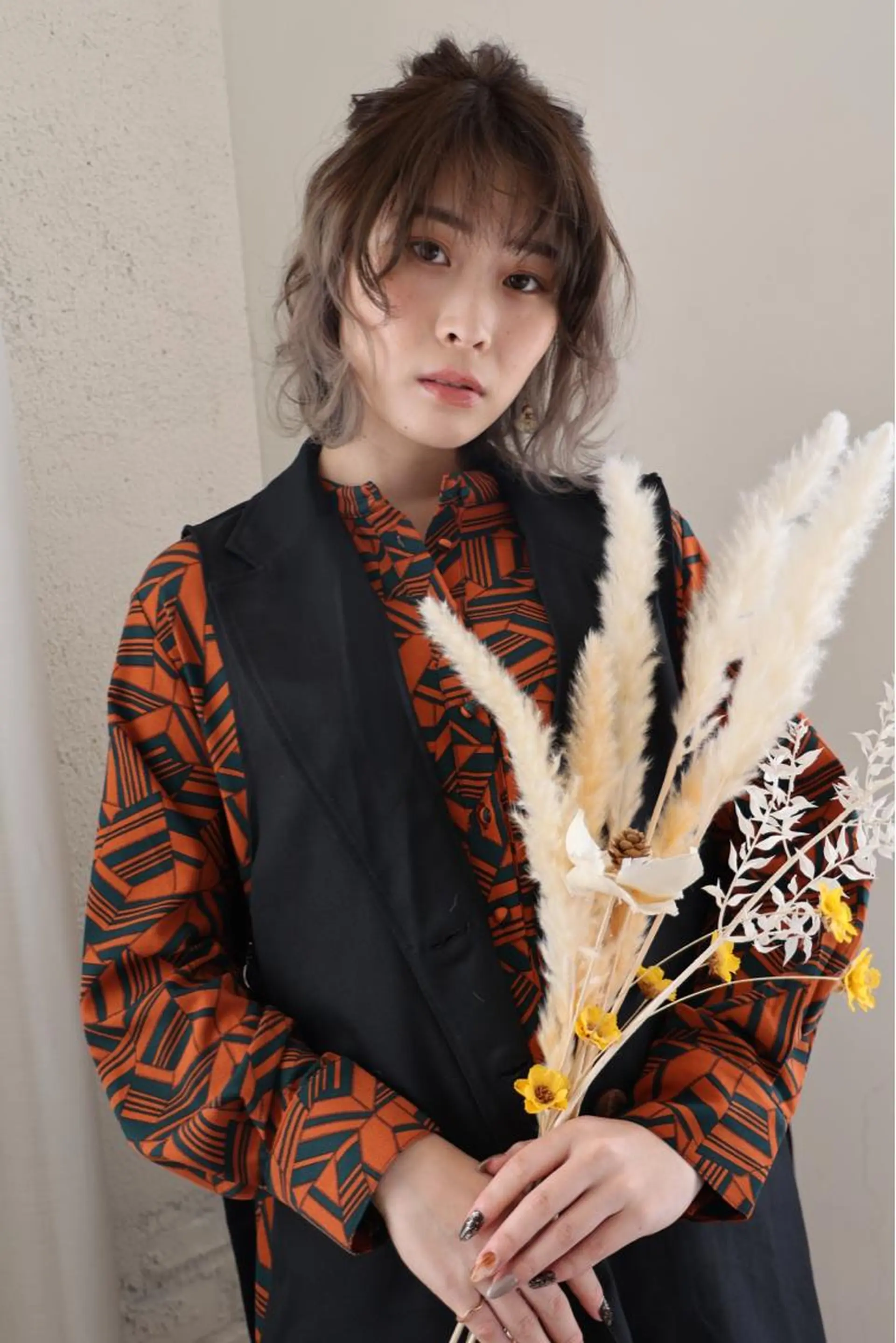 ミディアム hair make powder 薮本のヘアスタイル