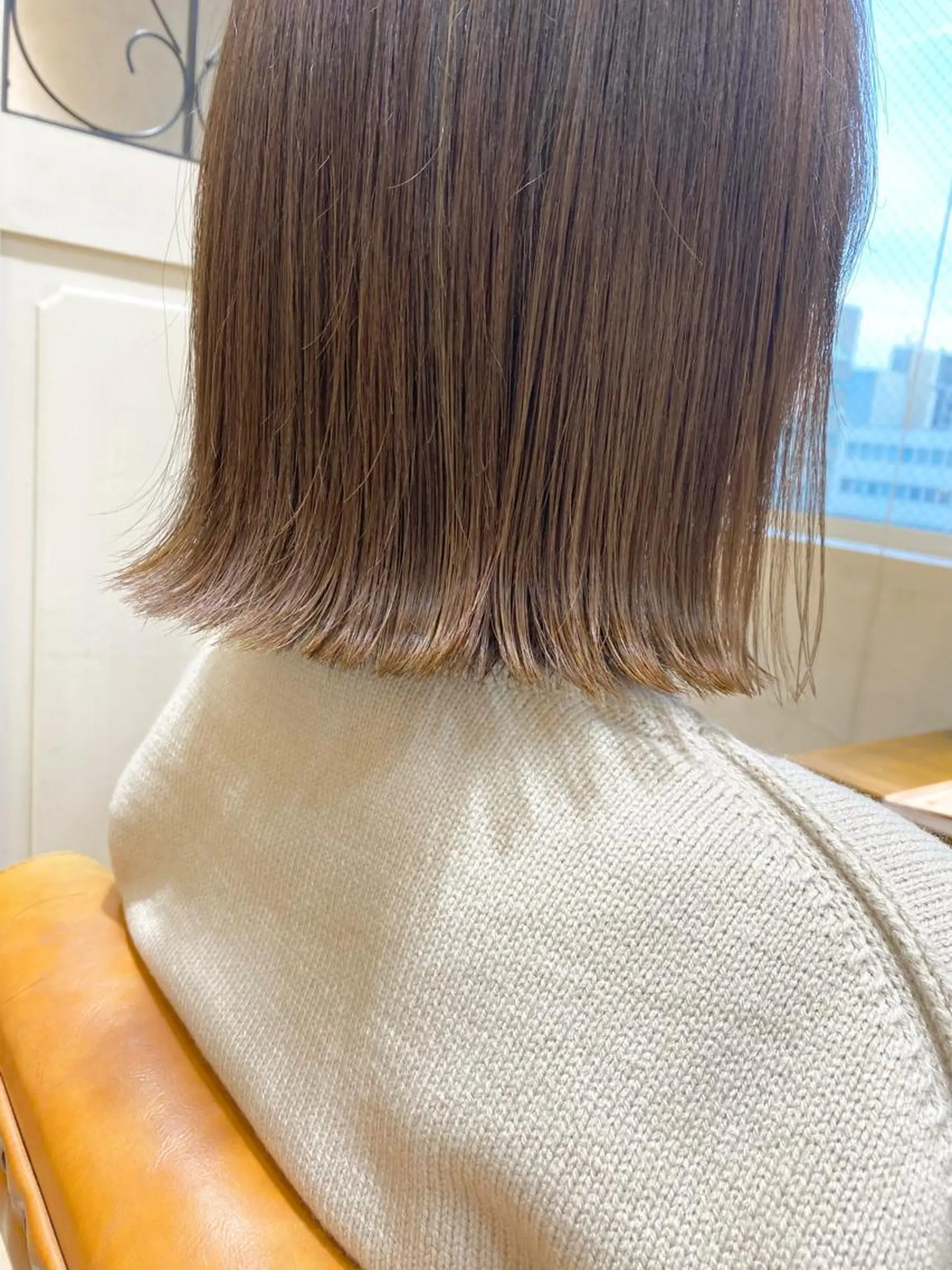 ミディアム 切りっぱなしボブ ボブ 🌸Bob🌸 市井友佳子のヘアスタイル