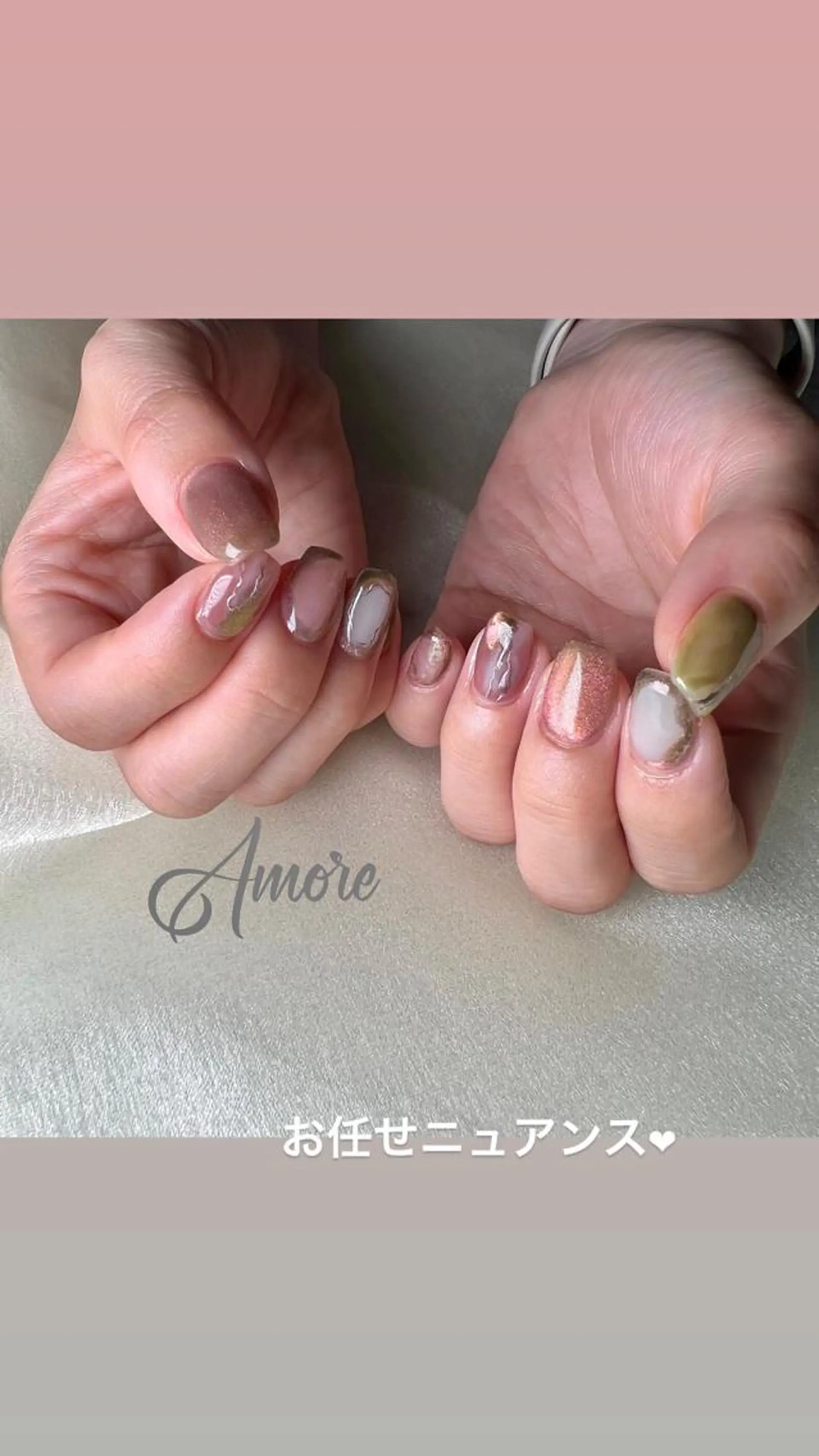 ネイル ジェルネイル 氷ネイル・うるうるネイル マグネットネイル ミラーネイル ニュアンスネイル You kyehwaのネイルデザイン