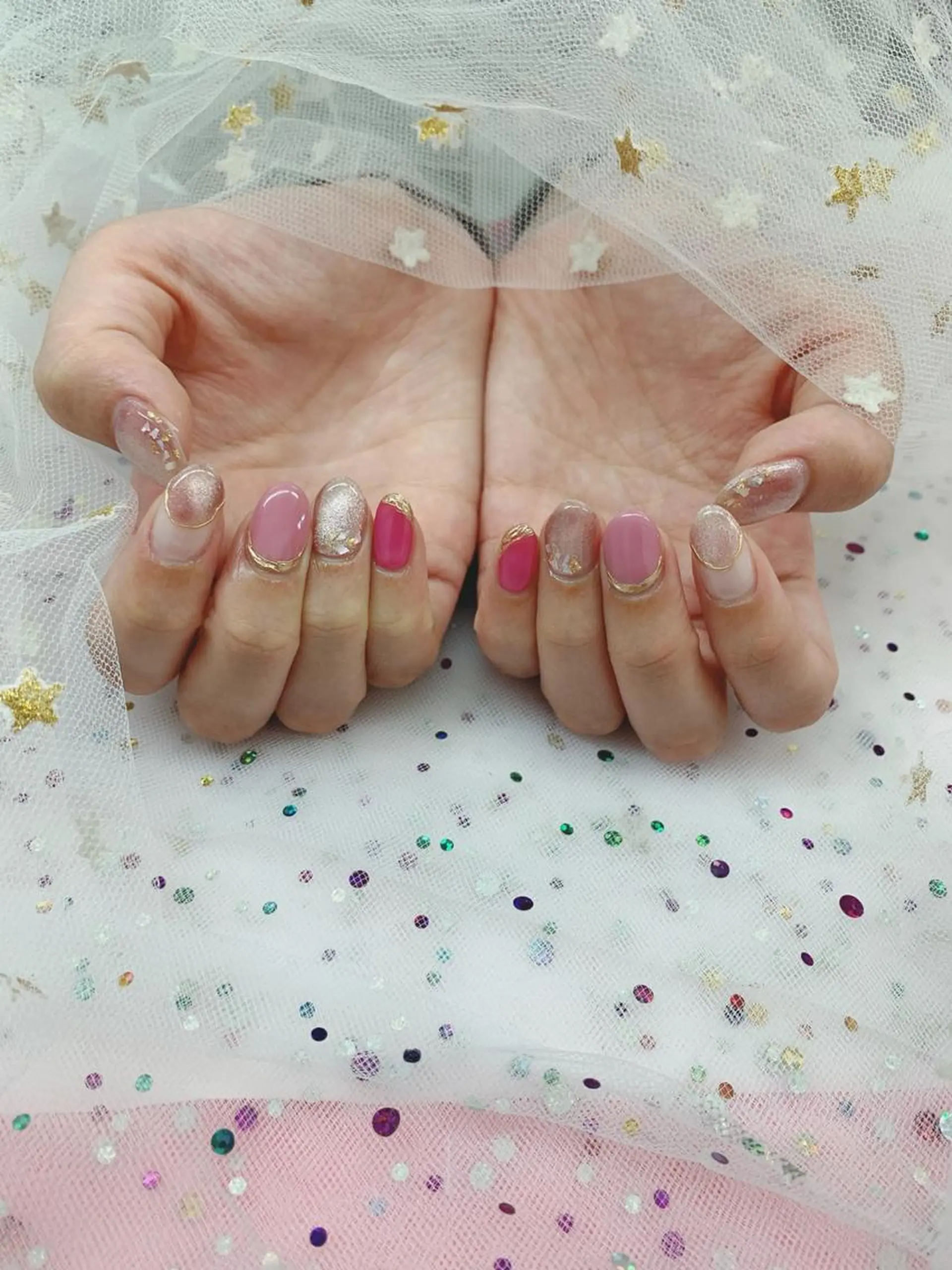 ネイル 🦋ネイルサロン ブラン🌈ゆりのネイルデザイン