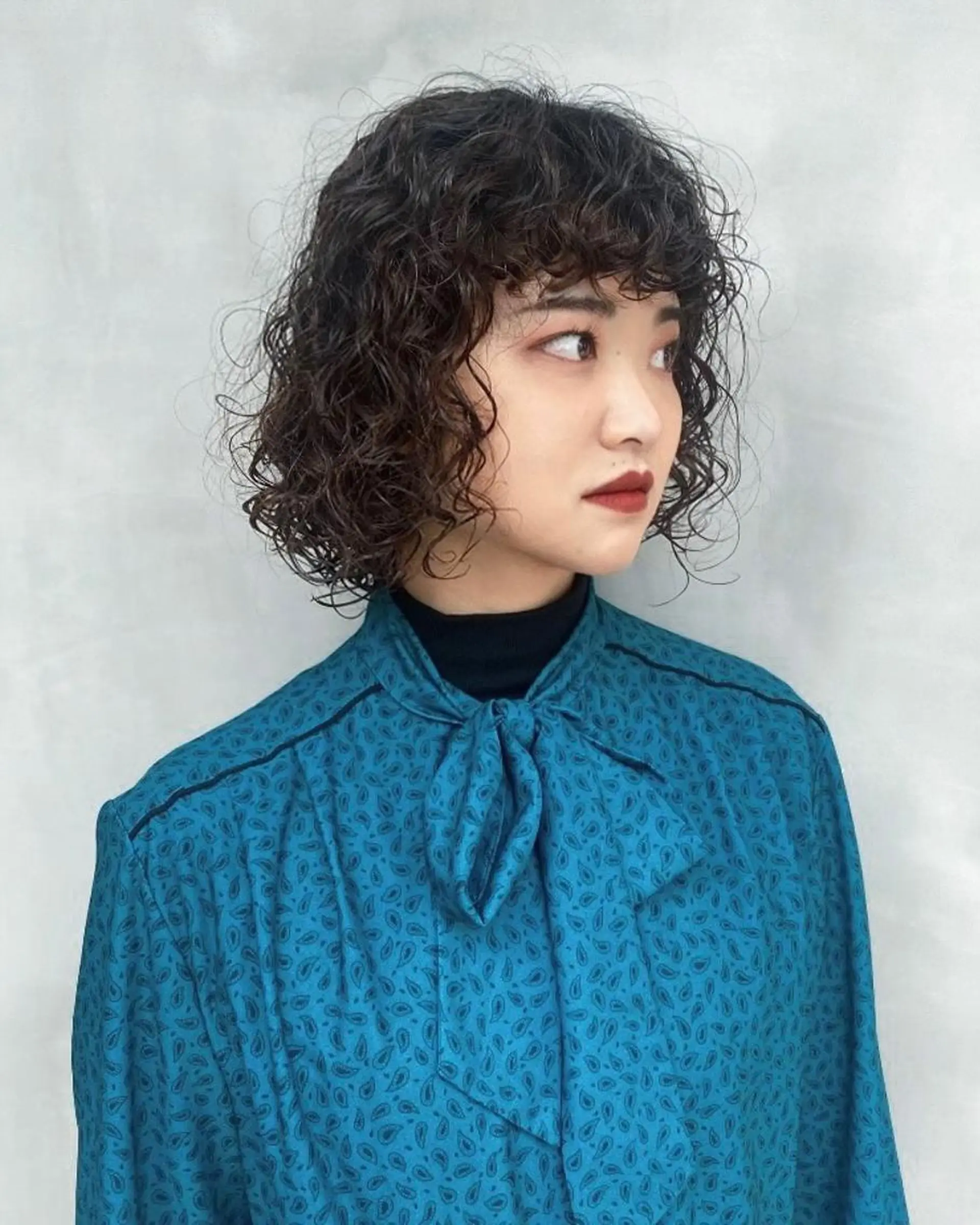 ショート パーマ maki @pullnocのヘアスタイル