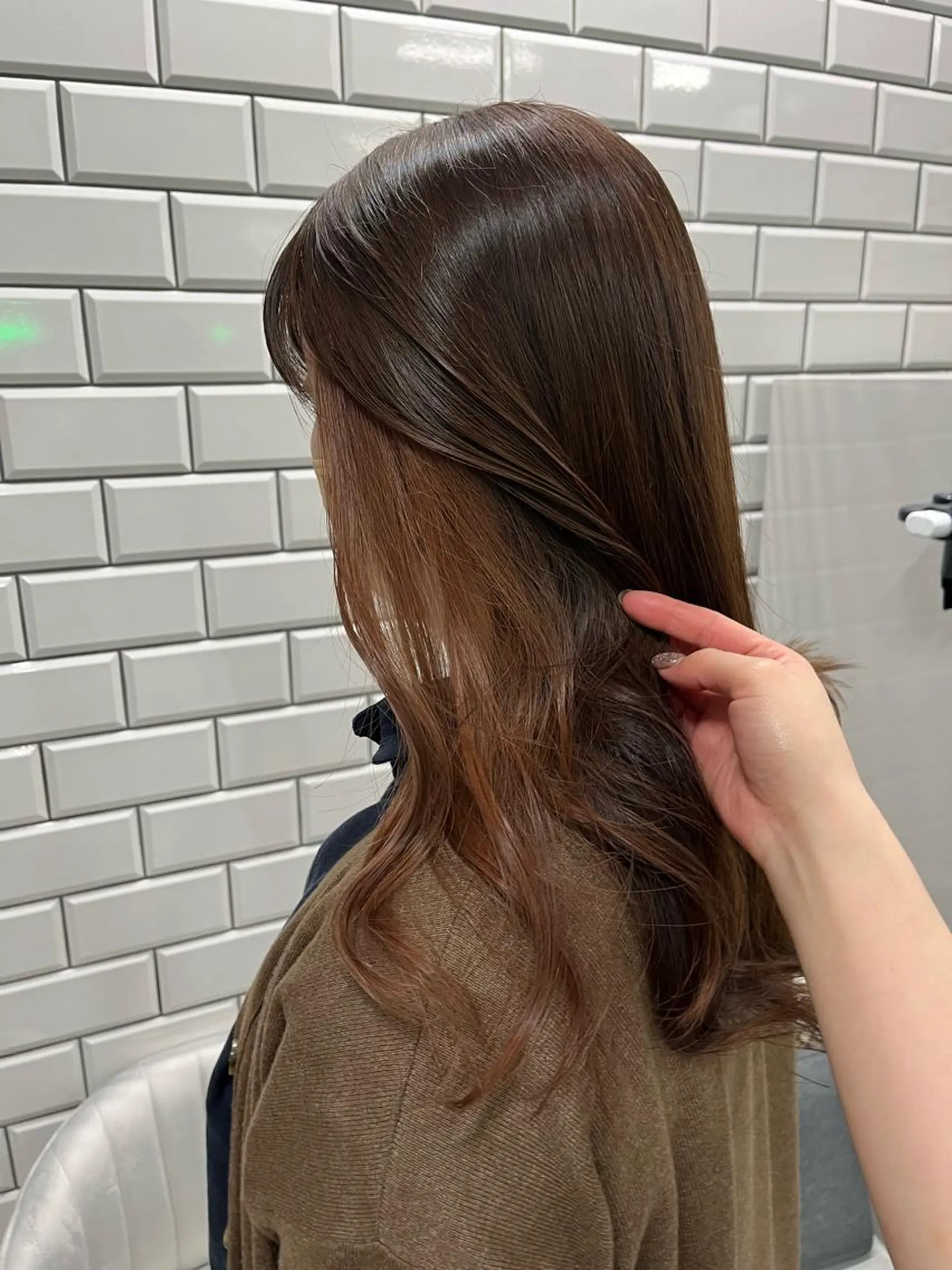 ロング カラー ヘアカラー トリートメント ヘアセット newi赤羽 HINATAのヘアスタイル