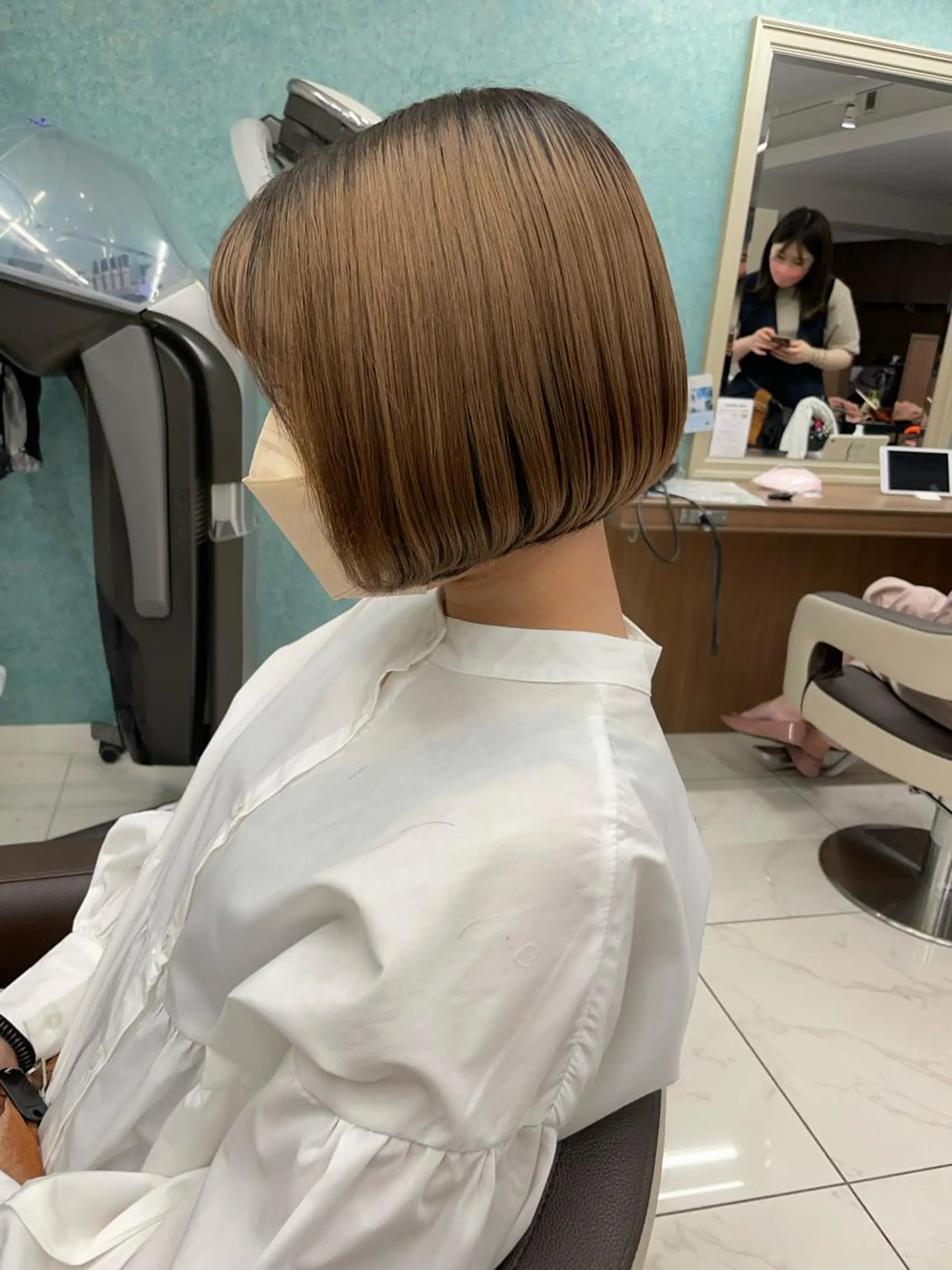 ミディアム カット 福島成美/髪質改善 縮毛矯正/カラーのヘアスタイル