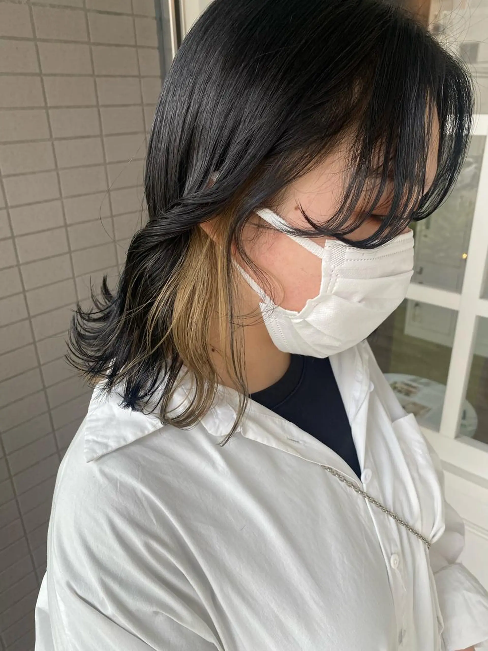 ミディアム カラー 韓国×髪質改善カラー 💎hinaのヘアスタイル