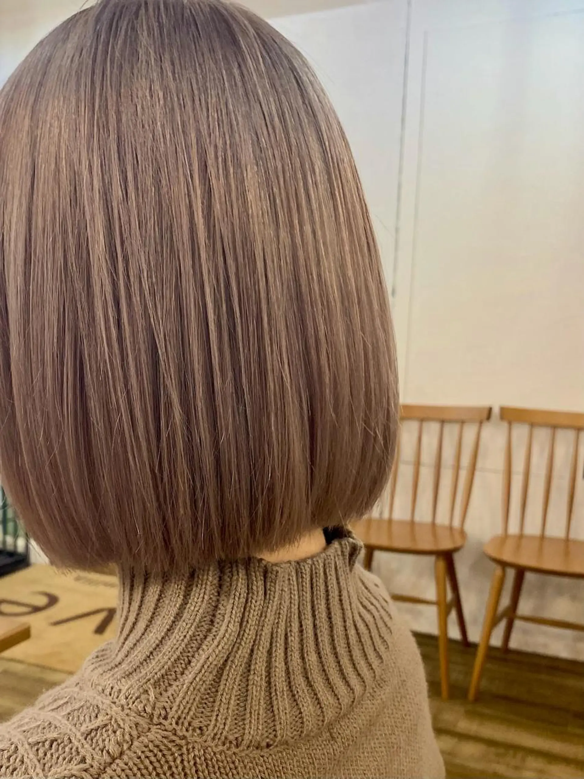 ミディアム カラー ブリーチ ダブルカラー 千 田のヘアスタイル