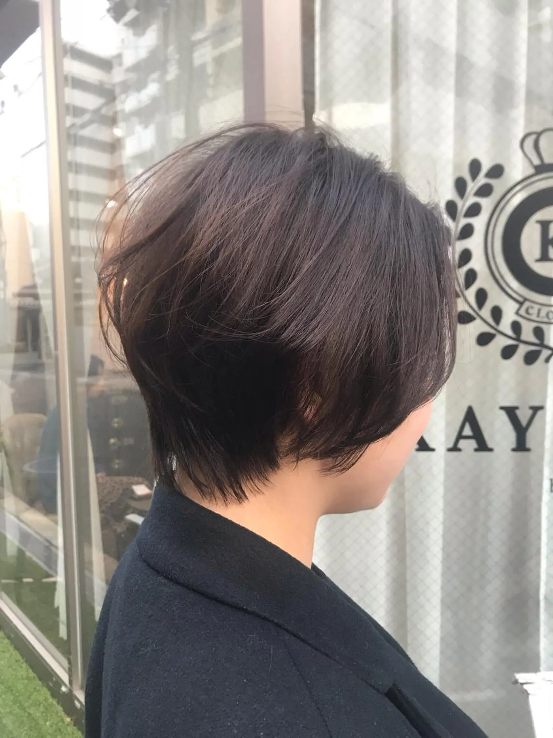 ショート カラー いけだ　ひかり ハイライトくびれヘアのヘアスタイル