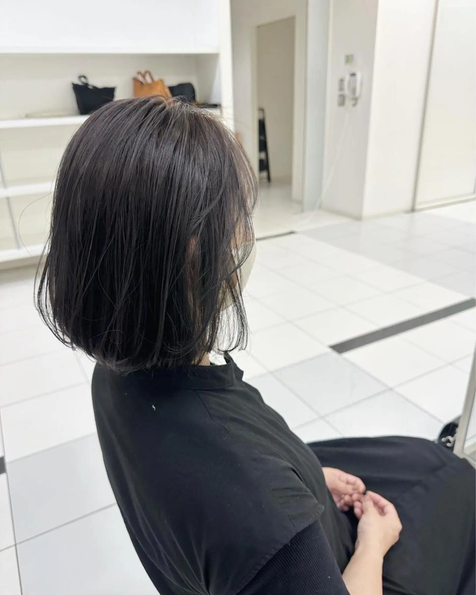 ミディアム ヘアカラー ＨＩ ROのヘアスタイル