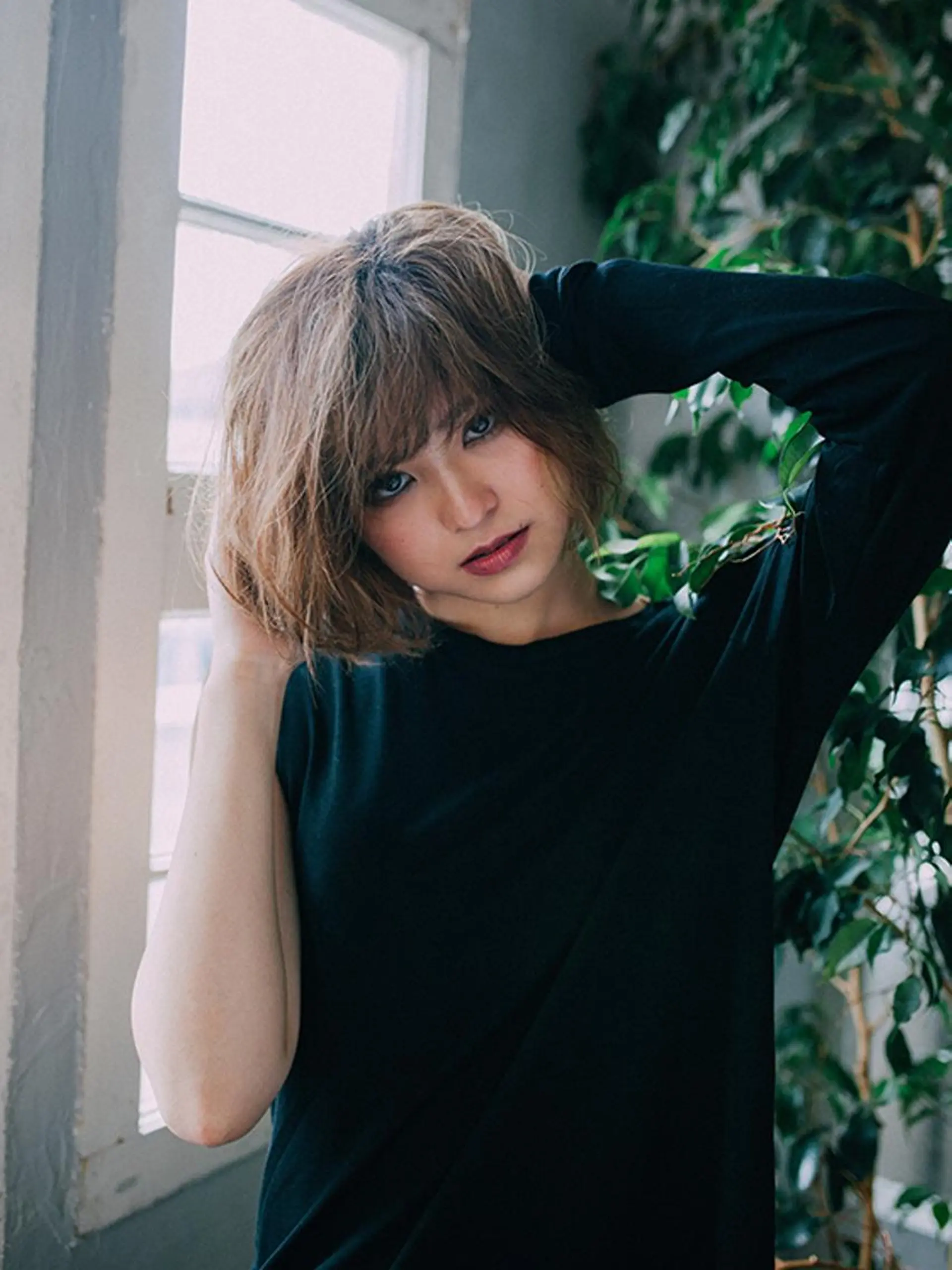 ミディアム カラー パーマ 【公式】amble luxe池袋東口🩷のヘアスタイル